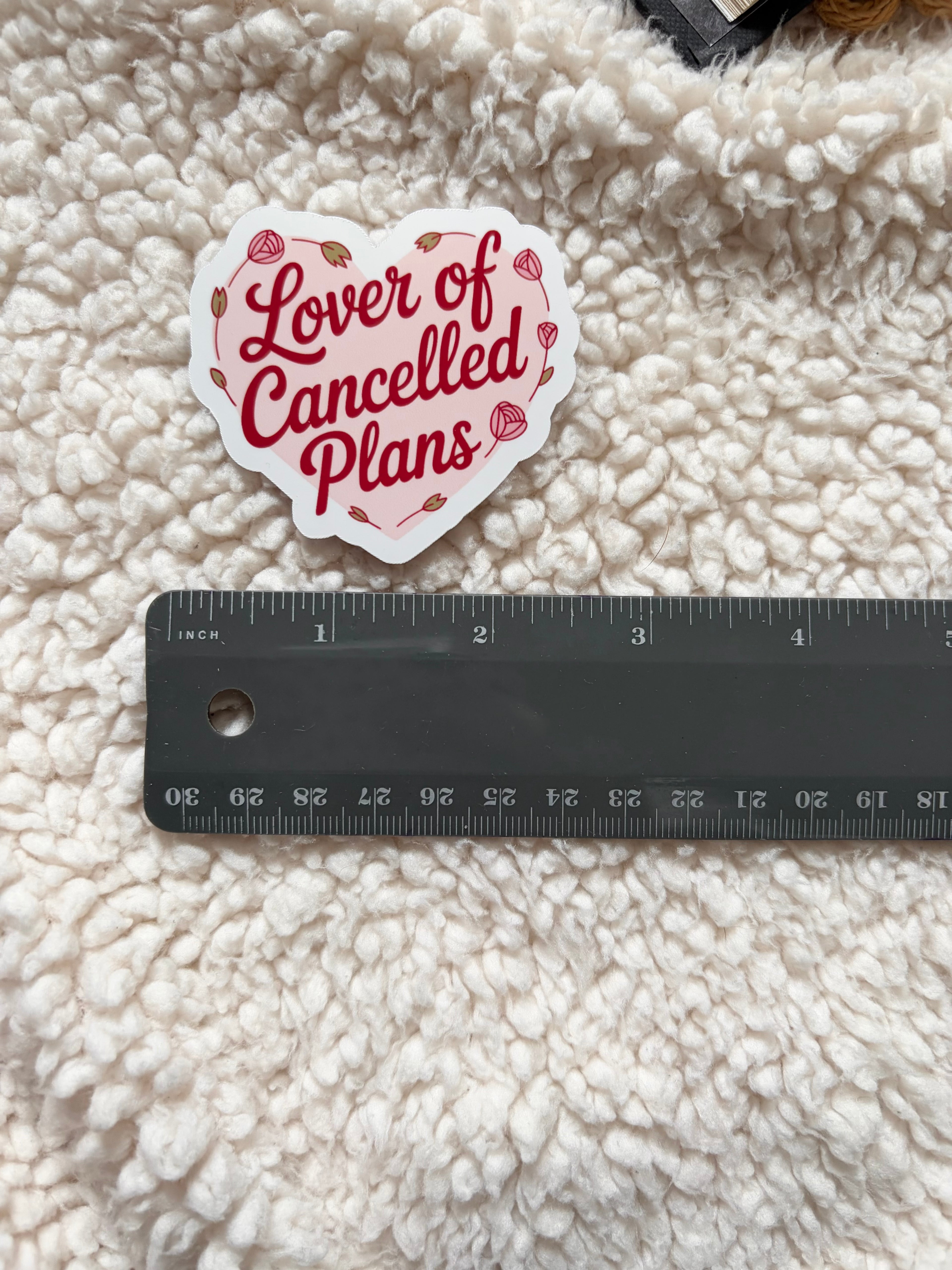 lover of cancelled plans sticker