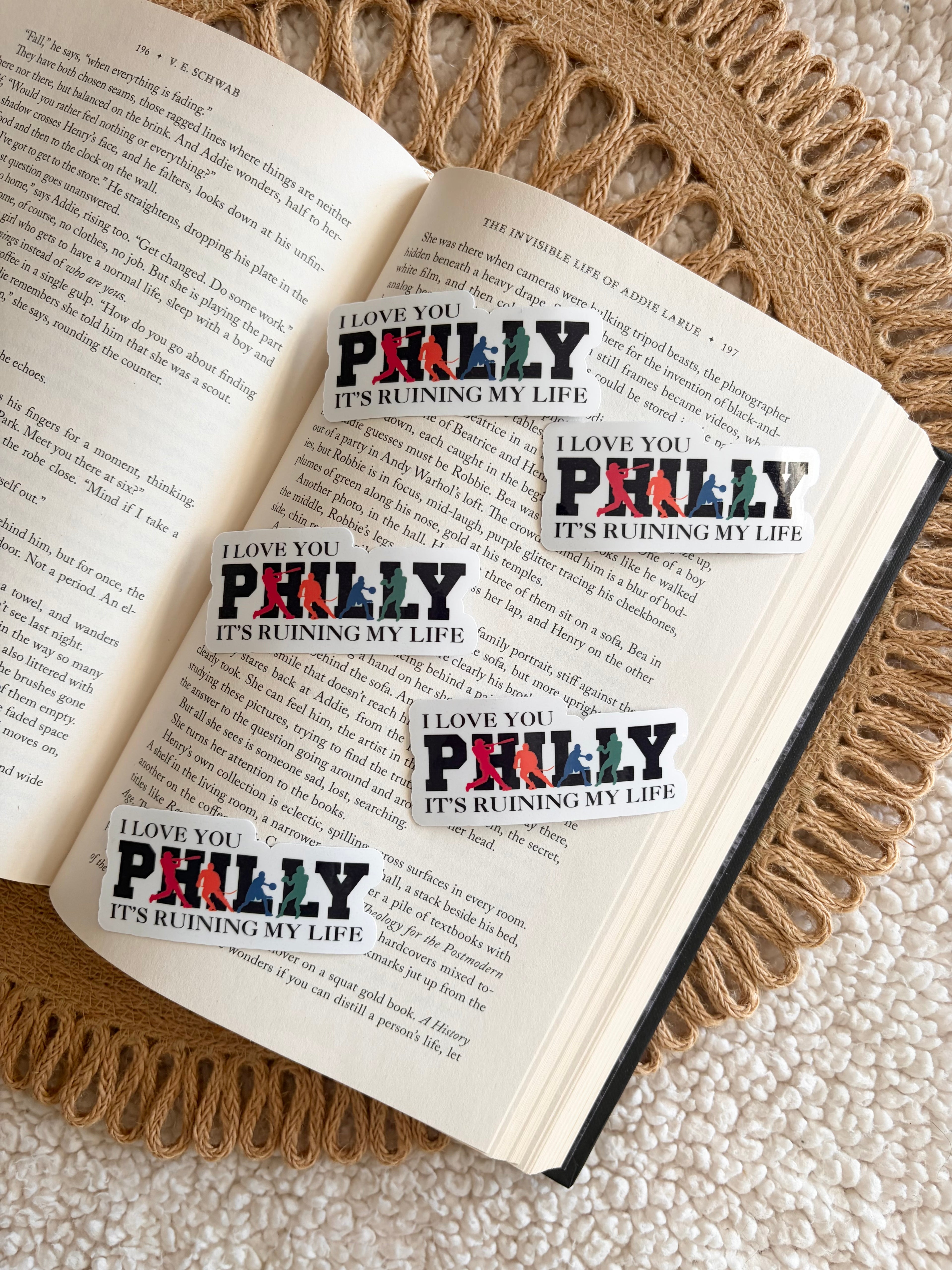 I love you Philly, it’s ruining my life sticker