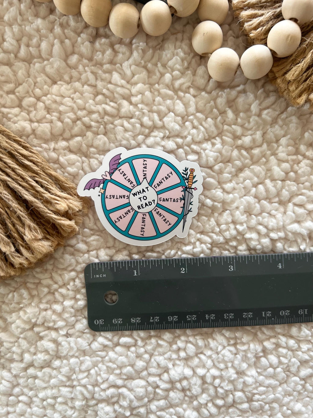 only reading fantasy sticker
