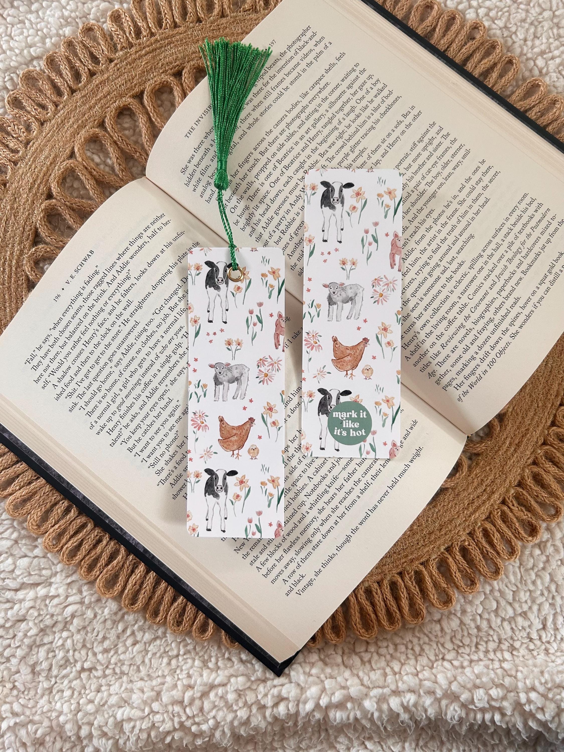 farm animals bookmark
