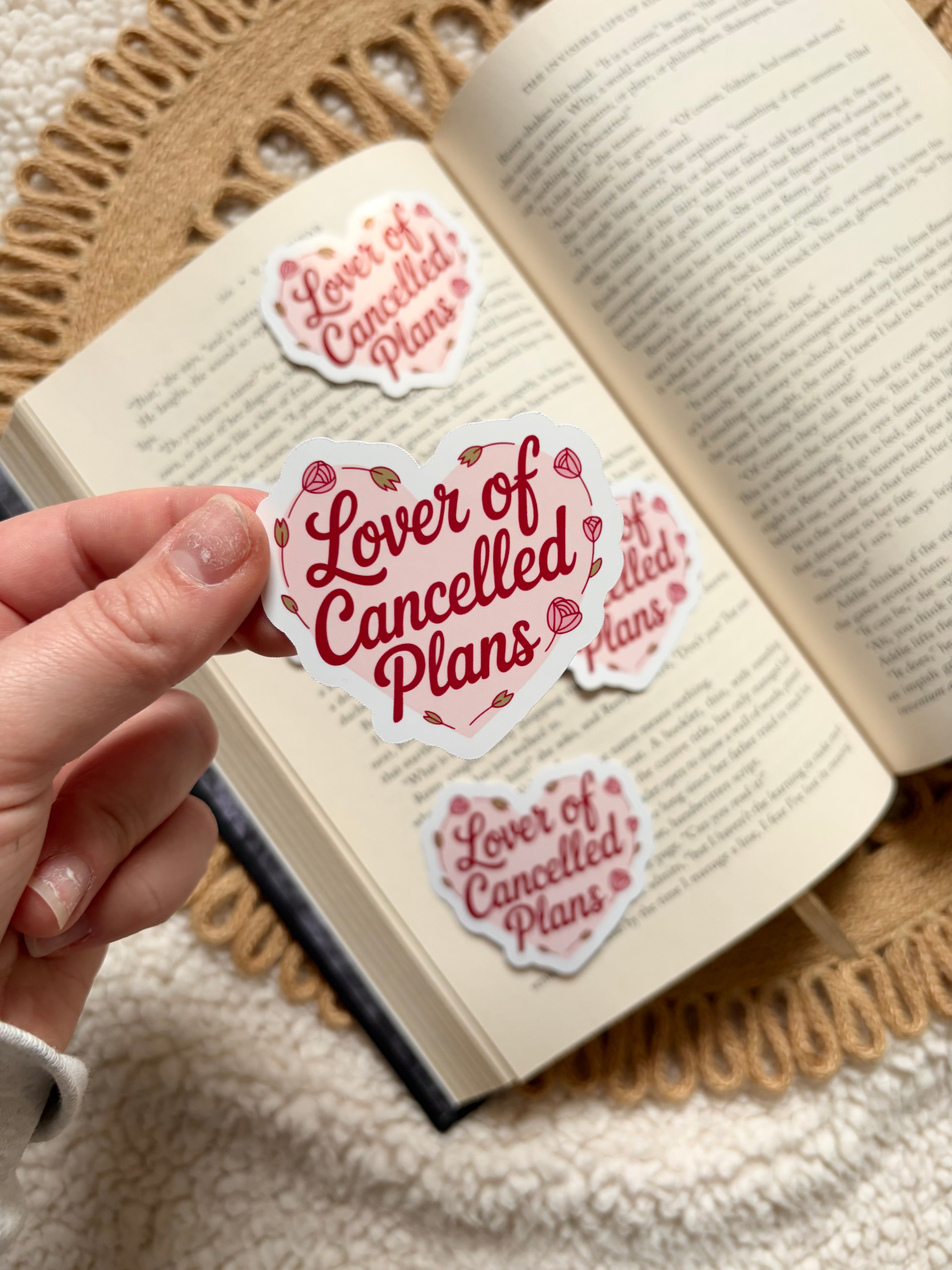 lover of cancelled plans sticker