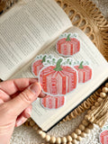 book pumpkin sticker
