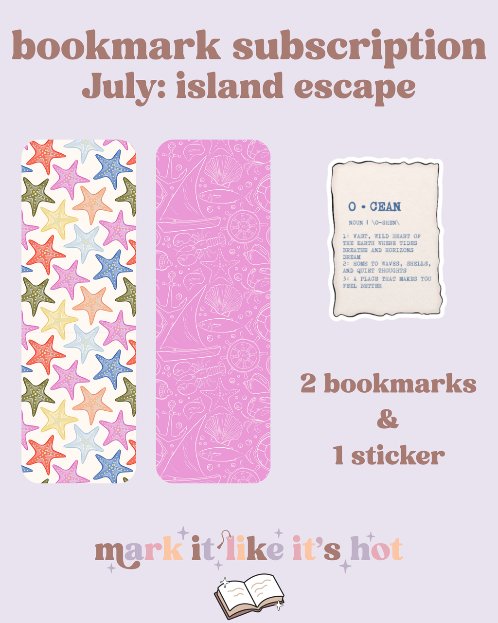 Monthly Bookmark Club :)