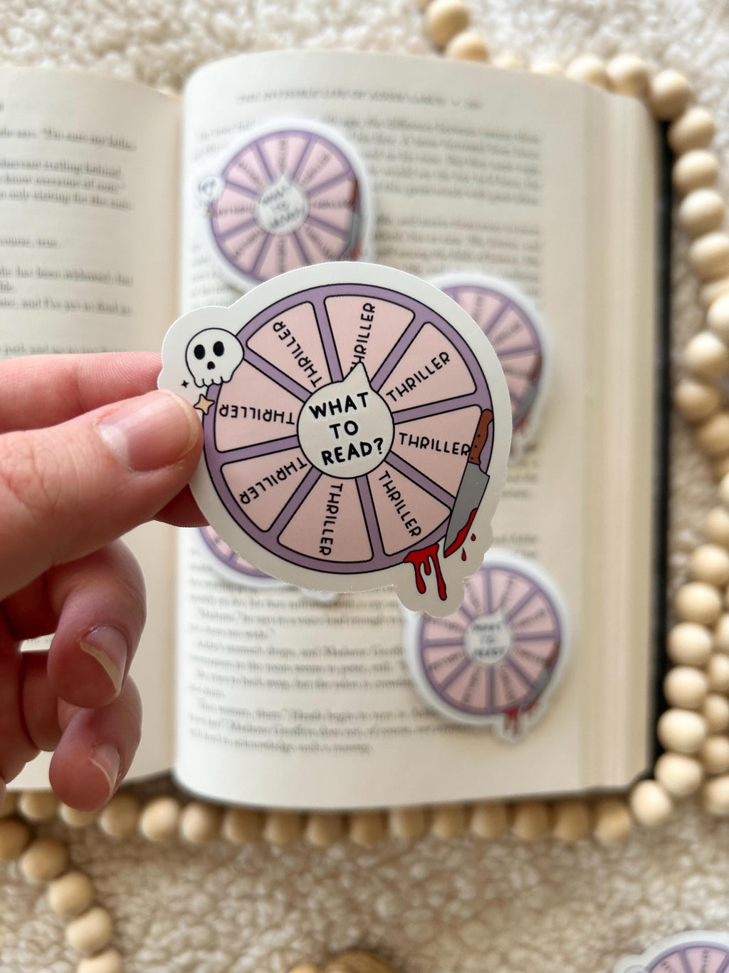 only reading thrillers sticker