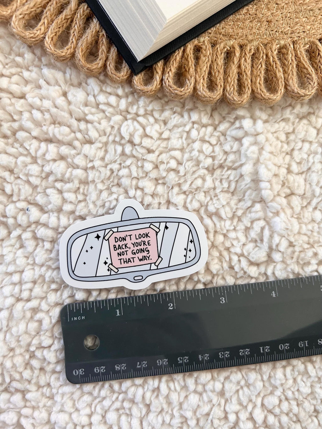 don't look back sticker