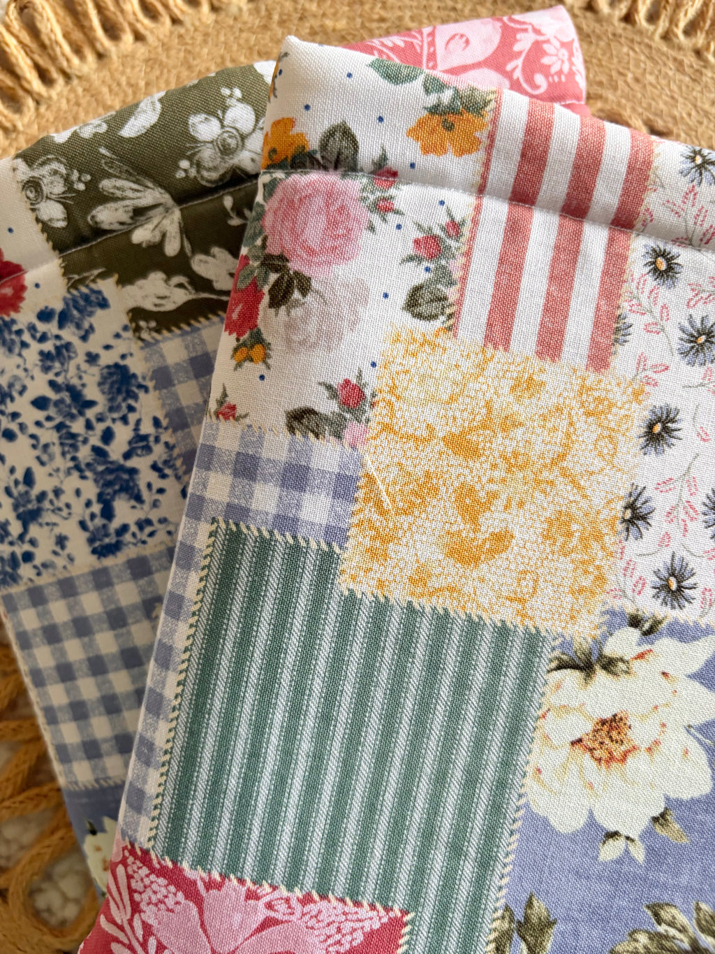 floral patchwork book & kindle sleeve