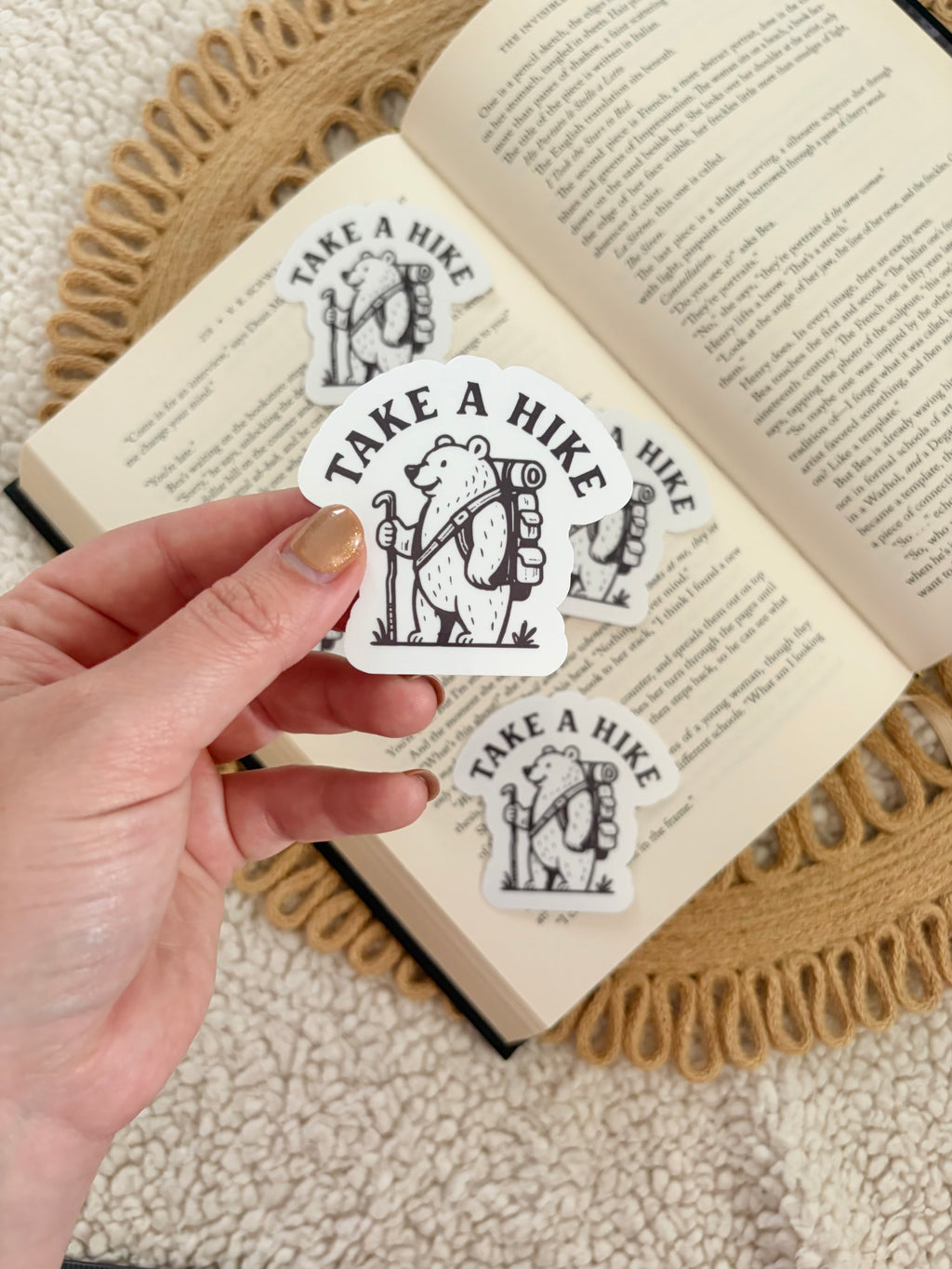 take a hike sticker