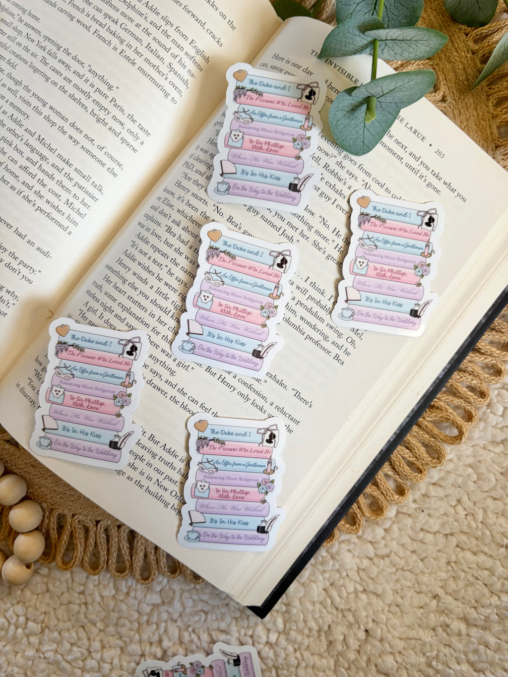 regency romance stack sticker