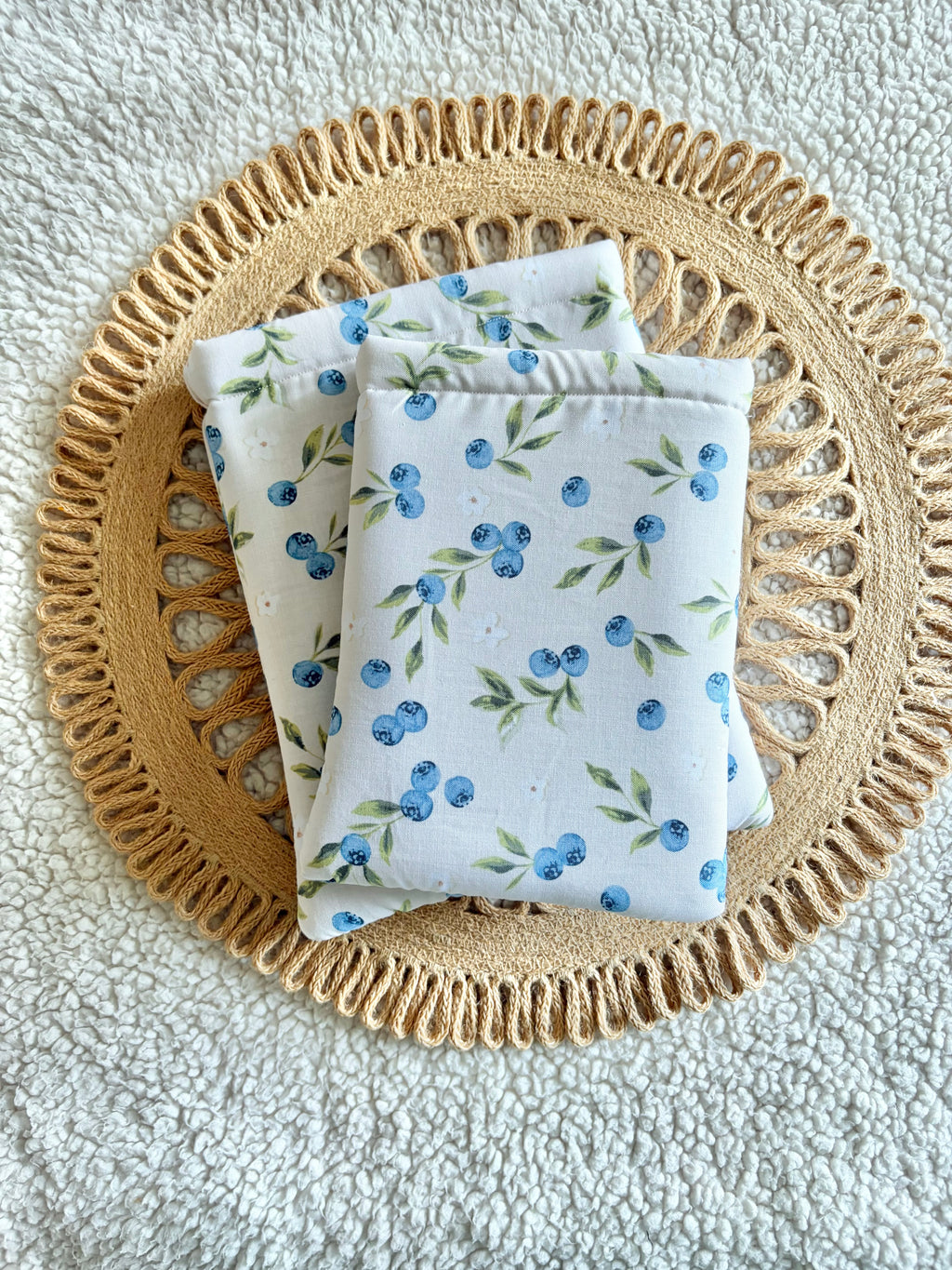 blueberries book & kindle sleeve