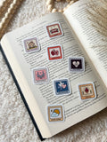 romance tropes sticker set | set of 8 mini stickers