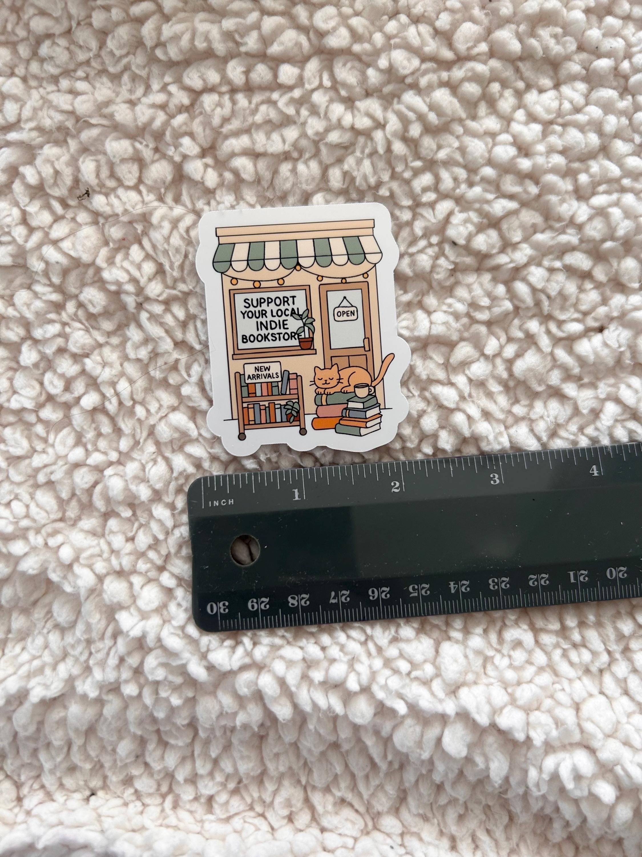 support your local bookstore sticker