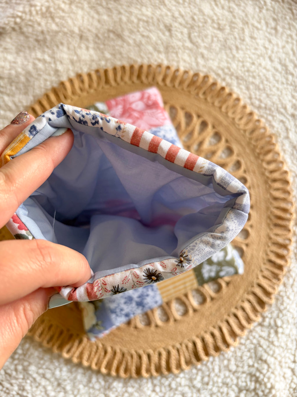floral patchwork book & kindle sleeve