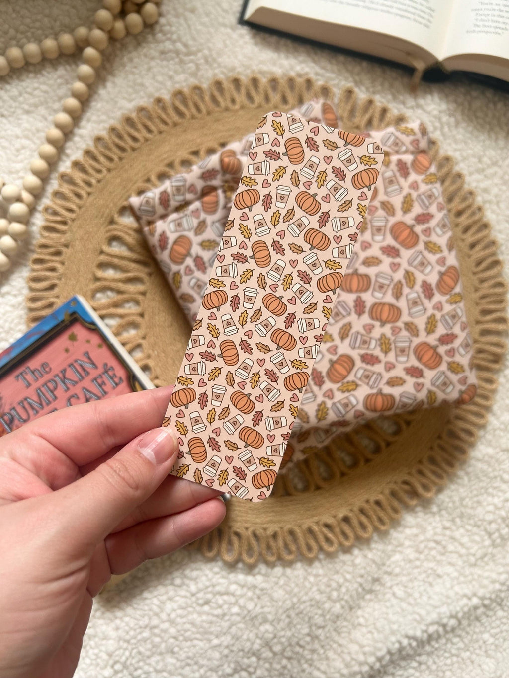 pumpkin spice book & kindle  sleeve