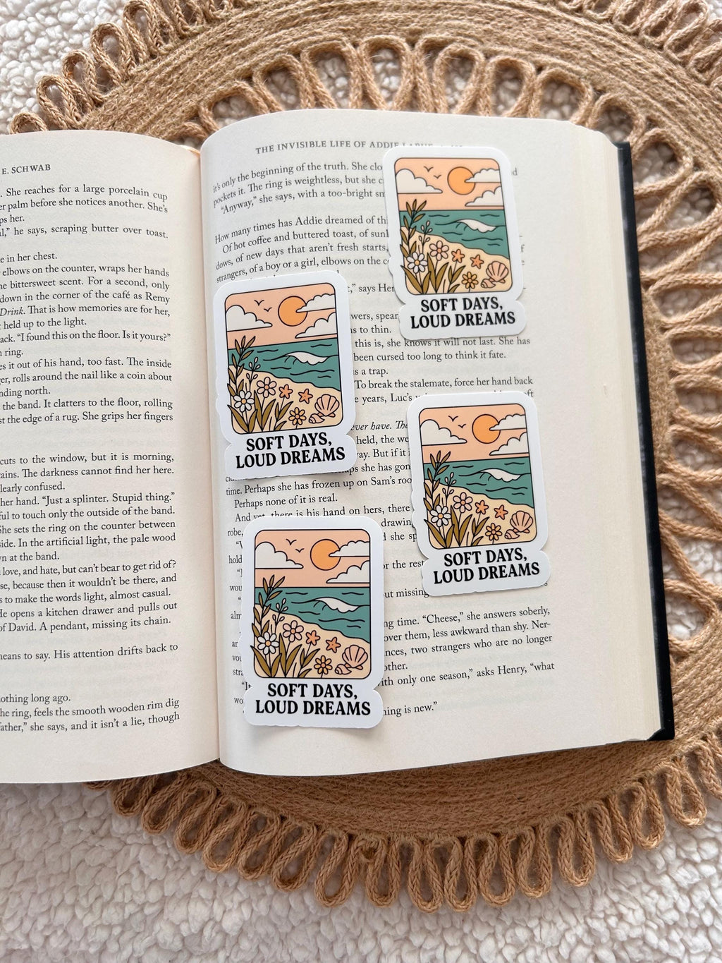 soft days, loud dreams sticker