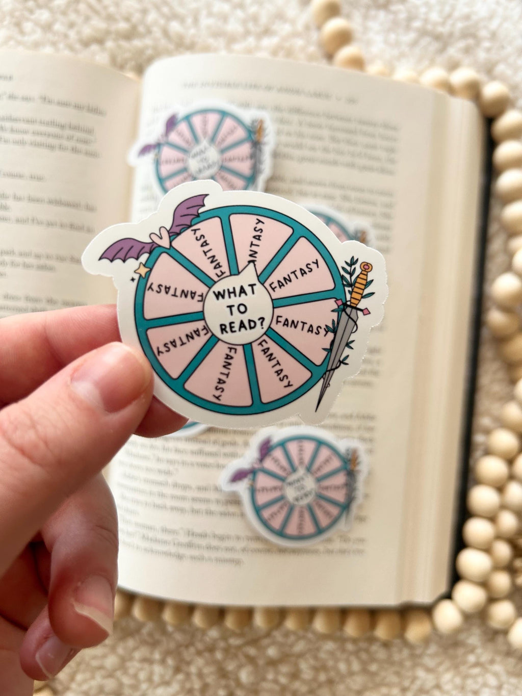 only reading fantasy sticker