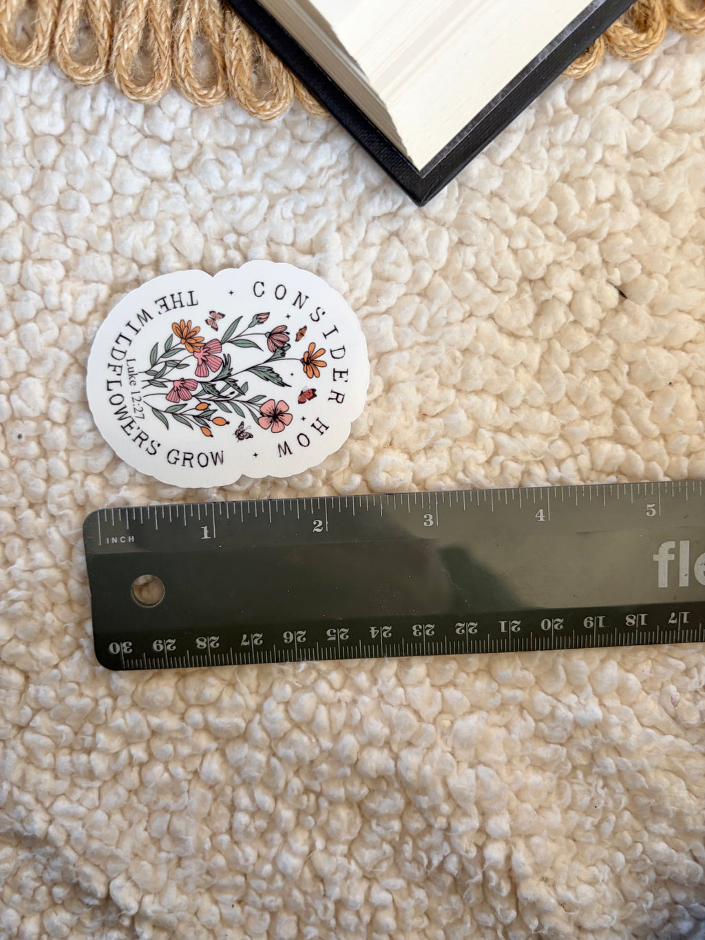 consider the wildflowers sticker