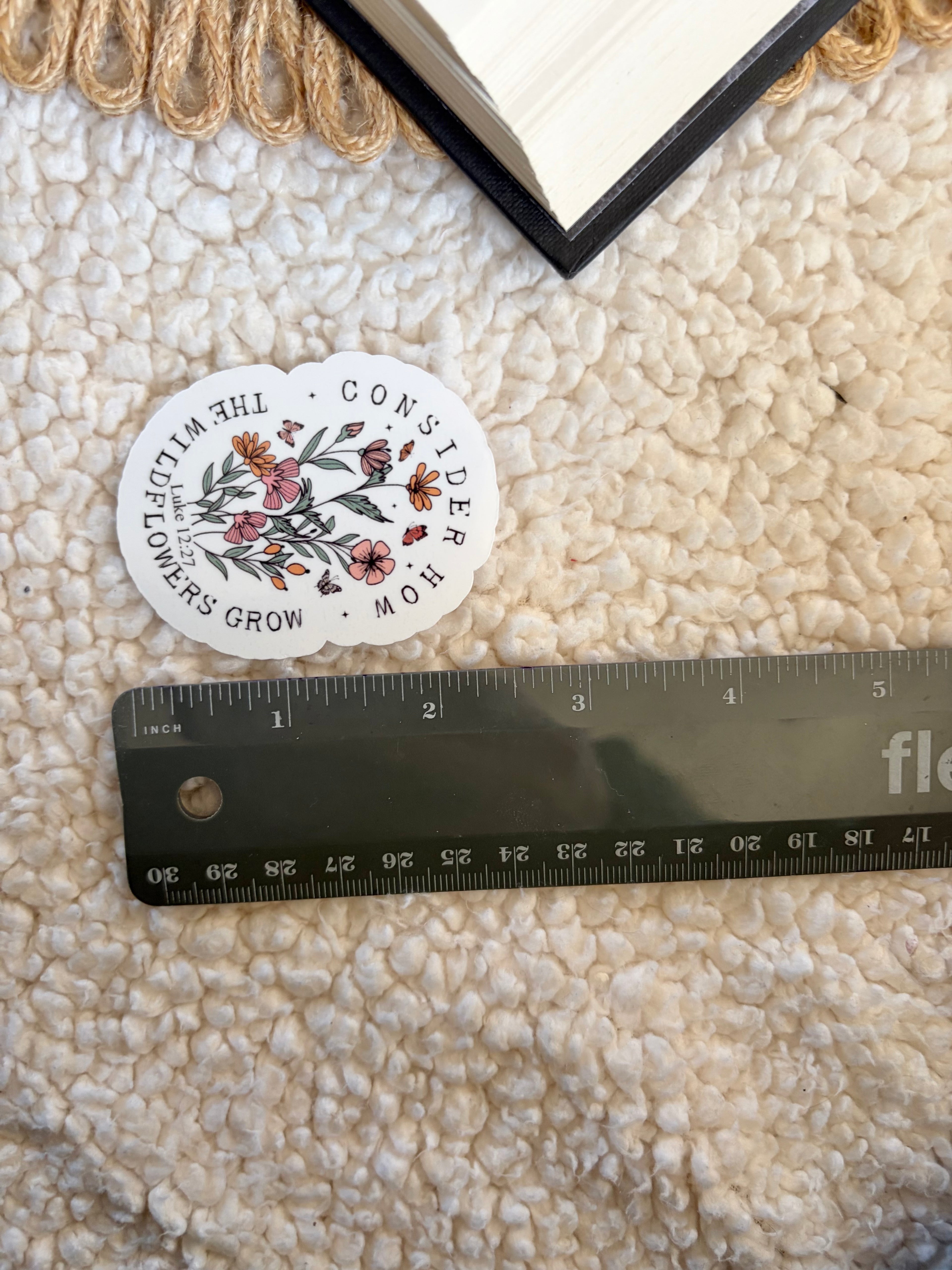 consider the wildflowers sticker