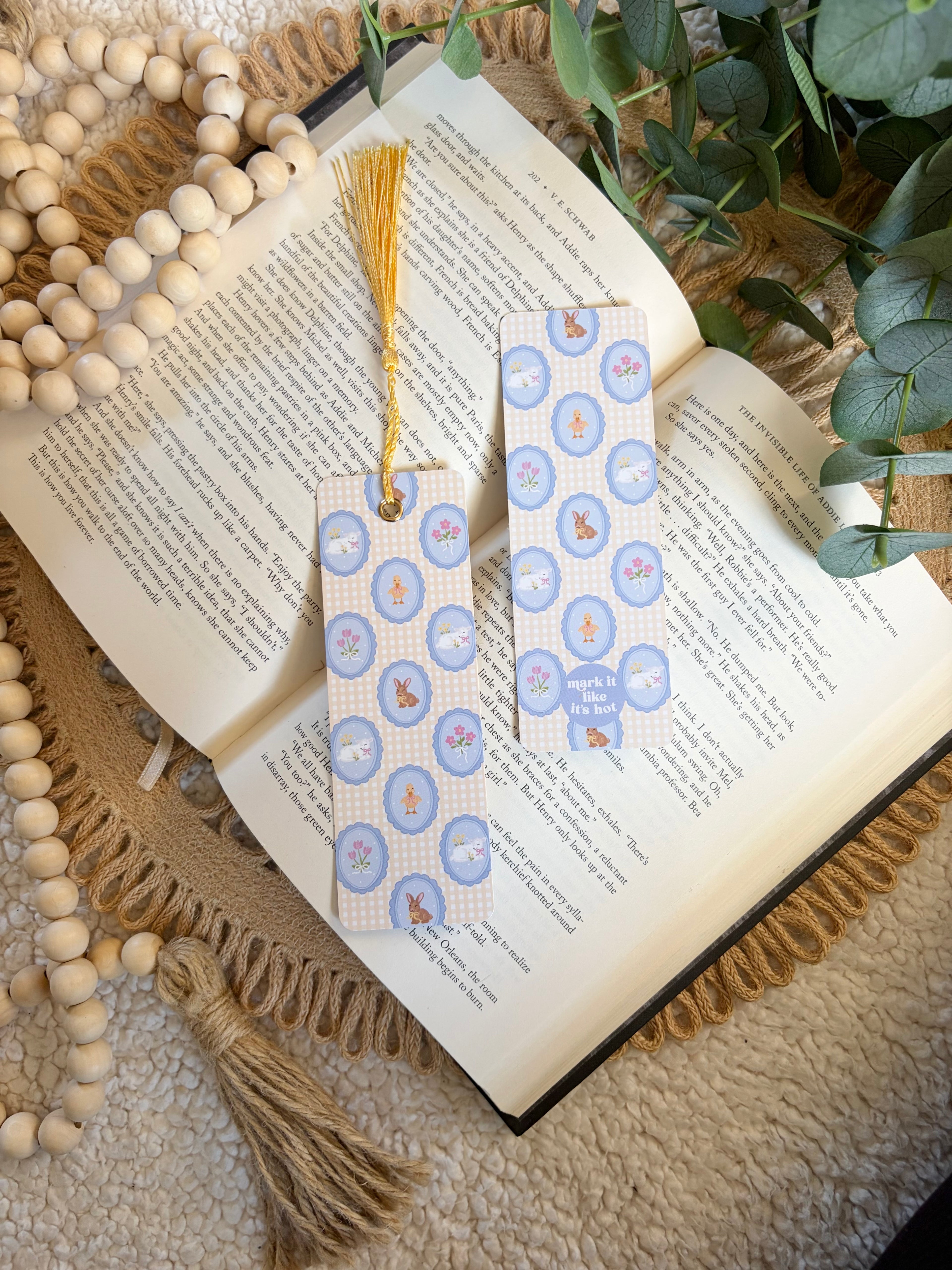 cute spring animals bookmark