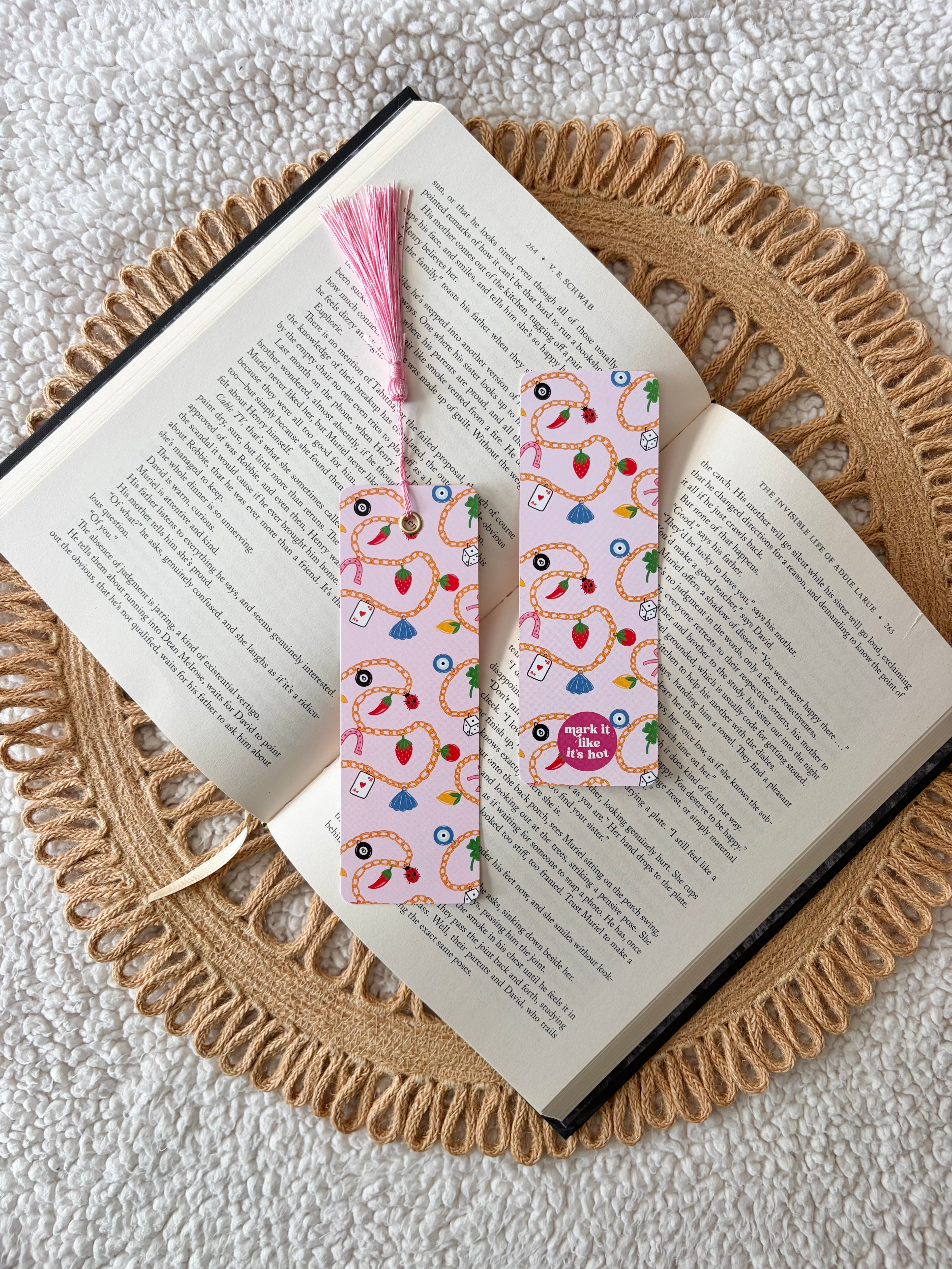 lucky charm bracelet bookmark