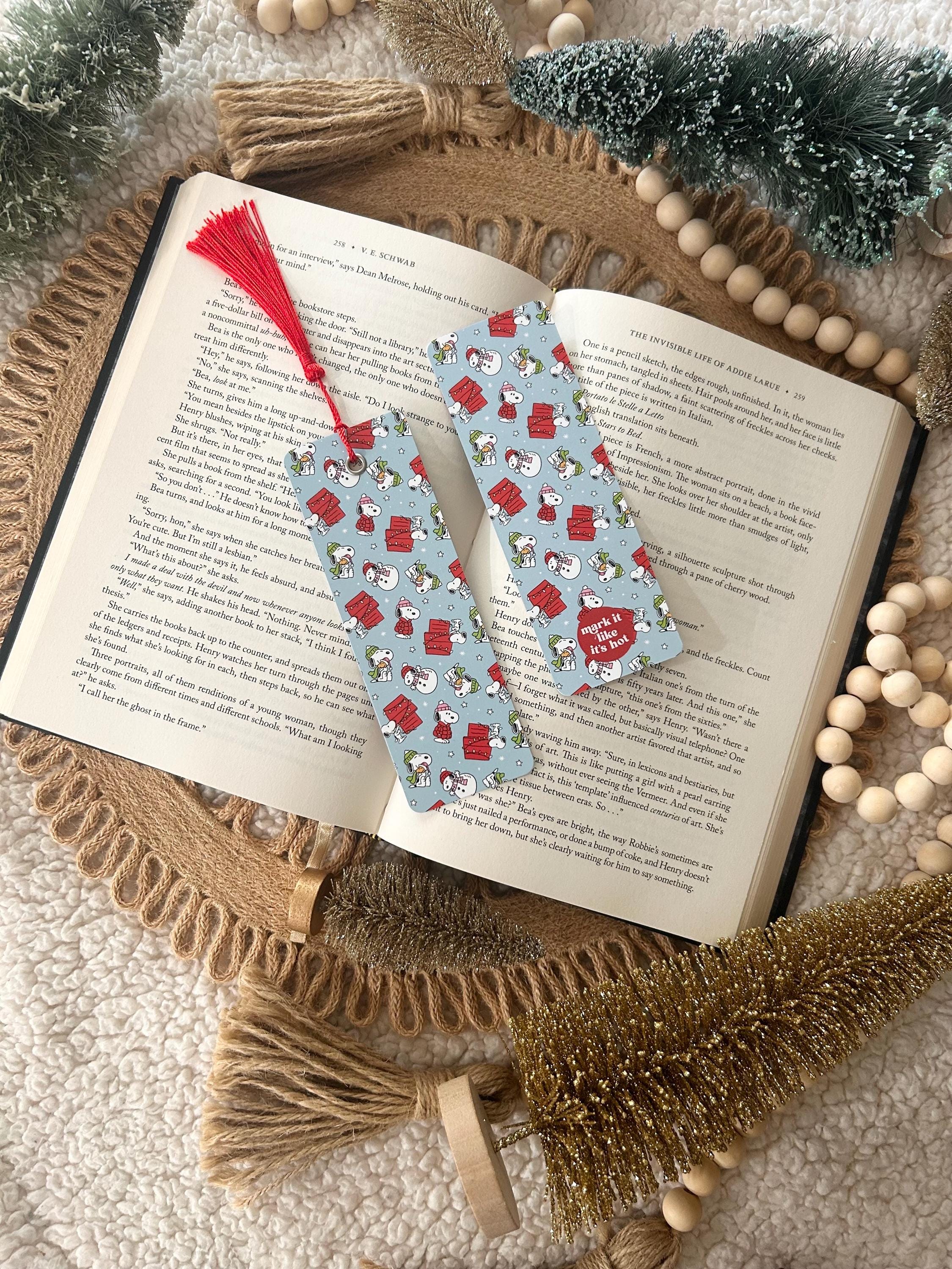 winter Christmas dog bookmark