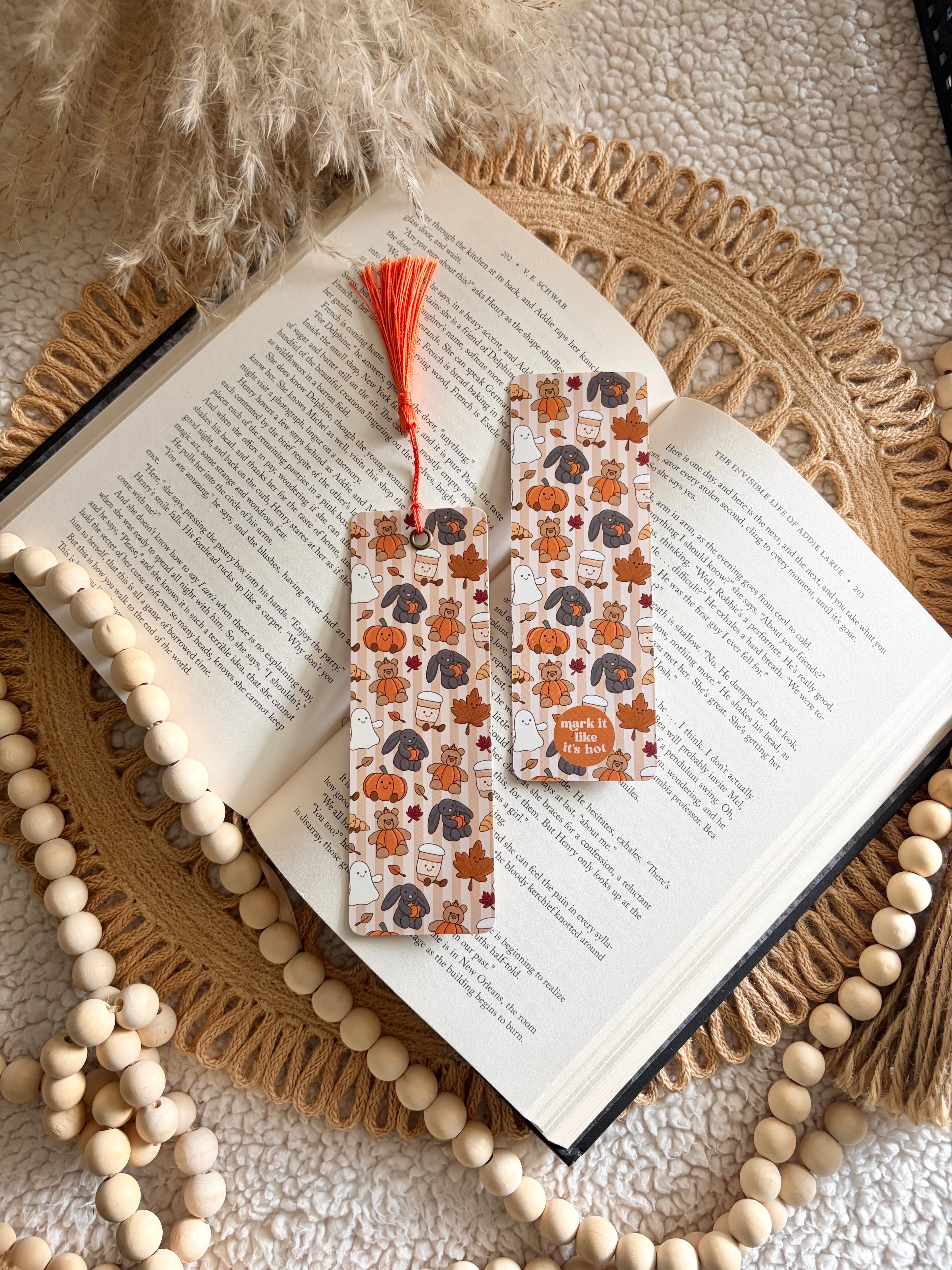 fall stuffies bookmark