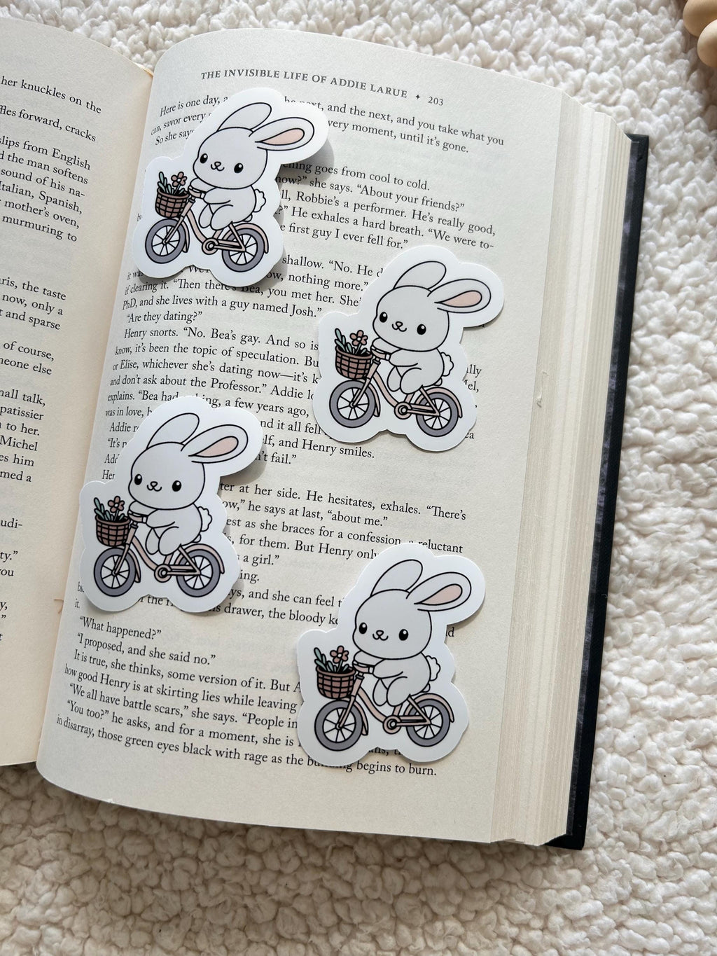 bunny bike ride sticker