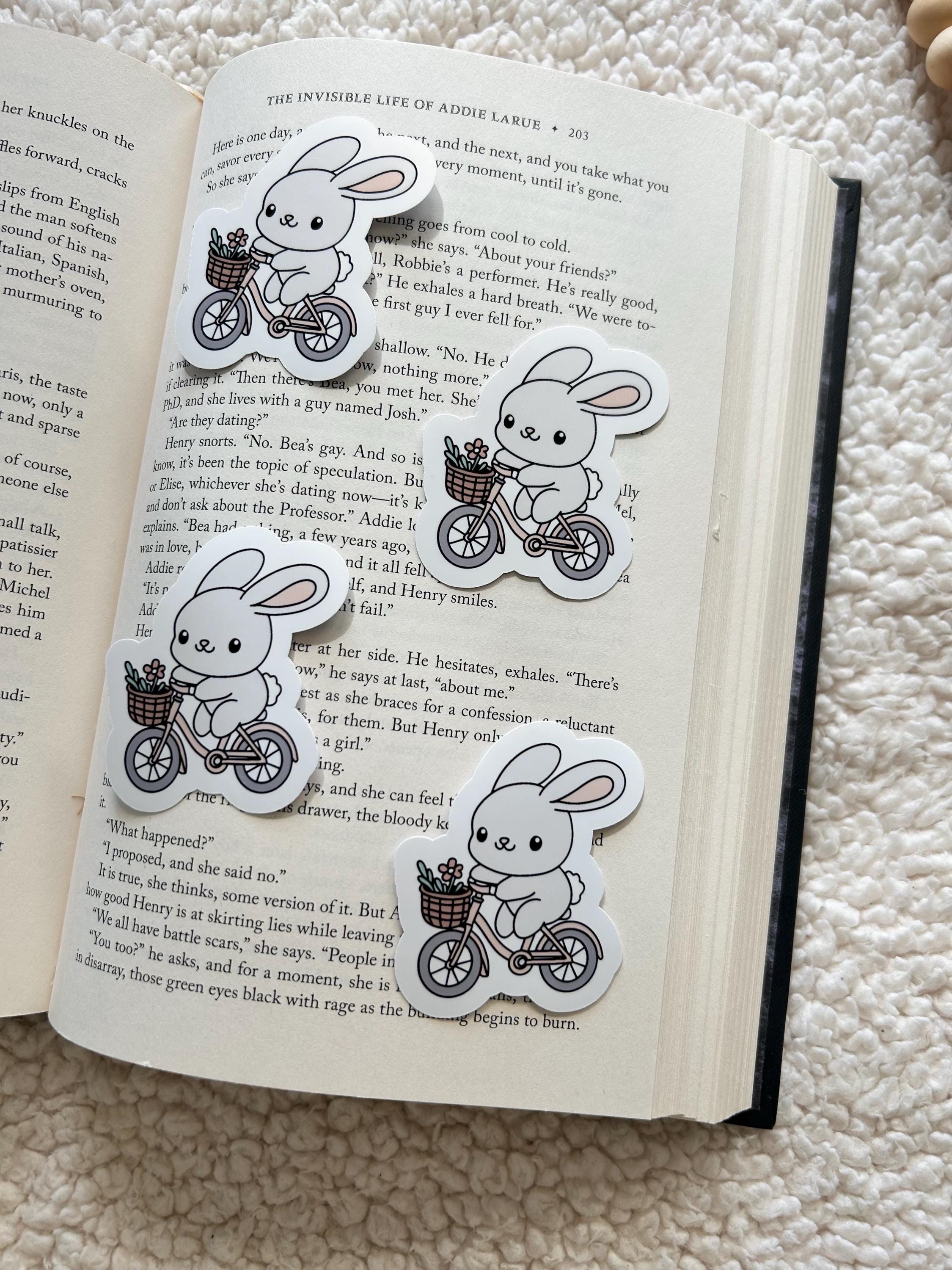 bunny bike ride sticker