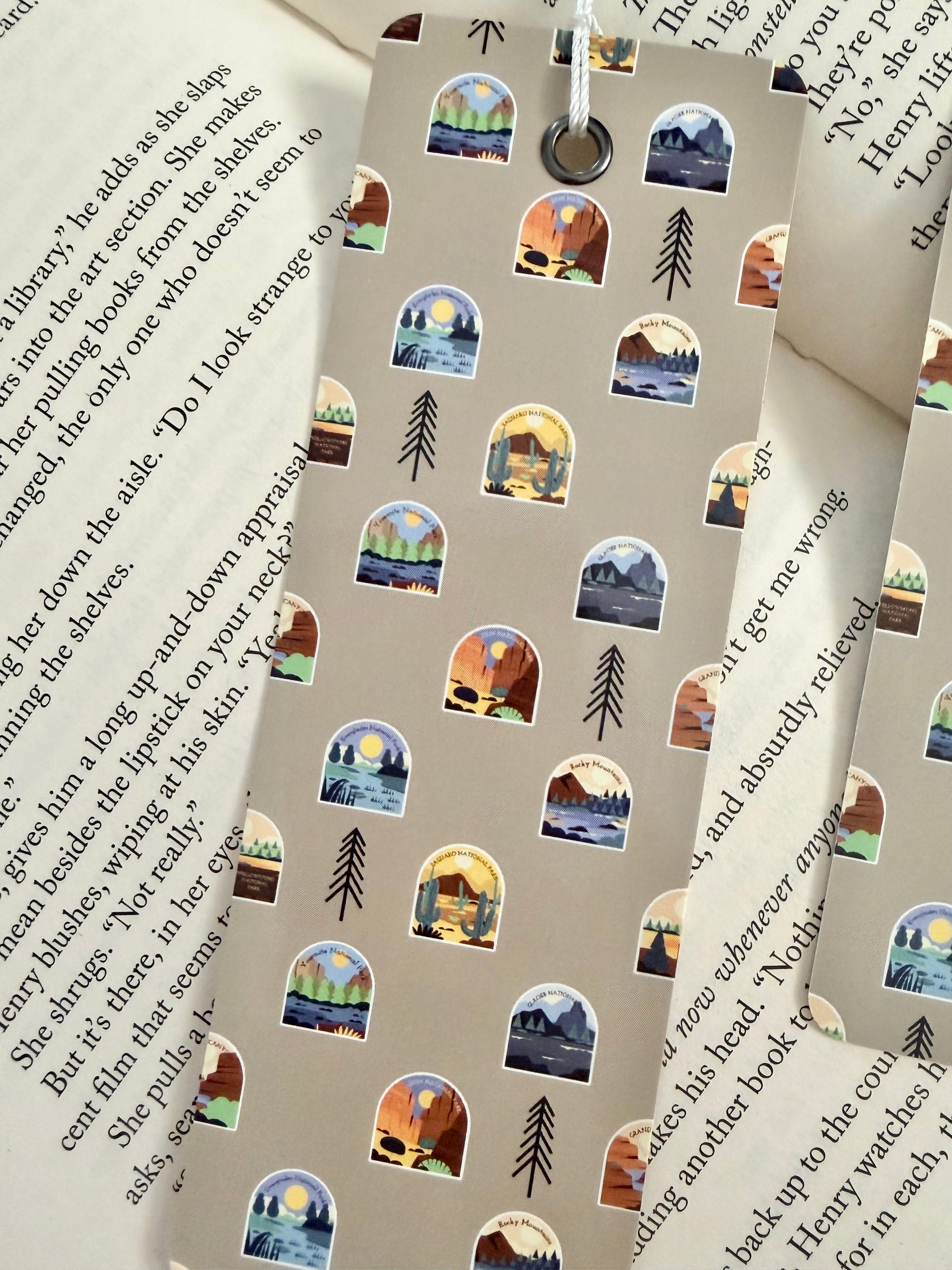 national park icons bookmark
