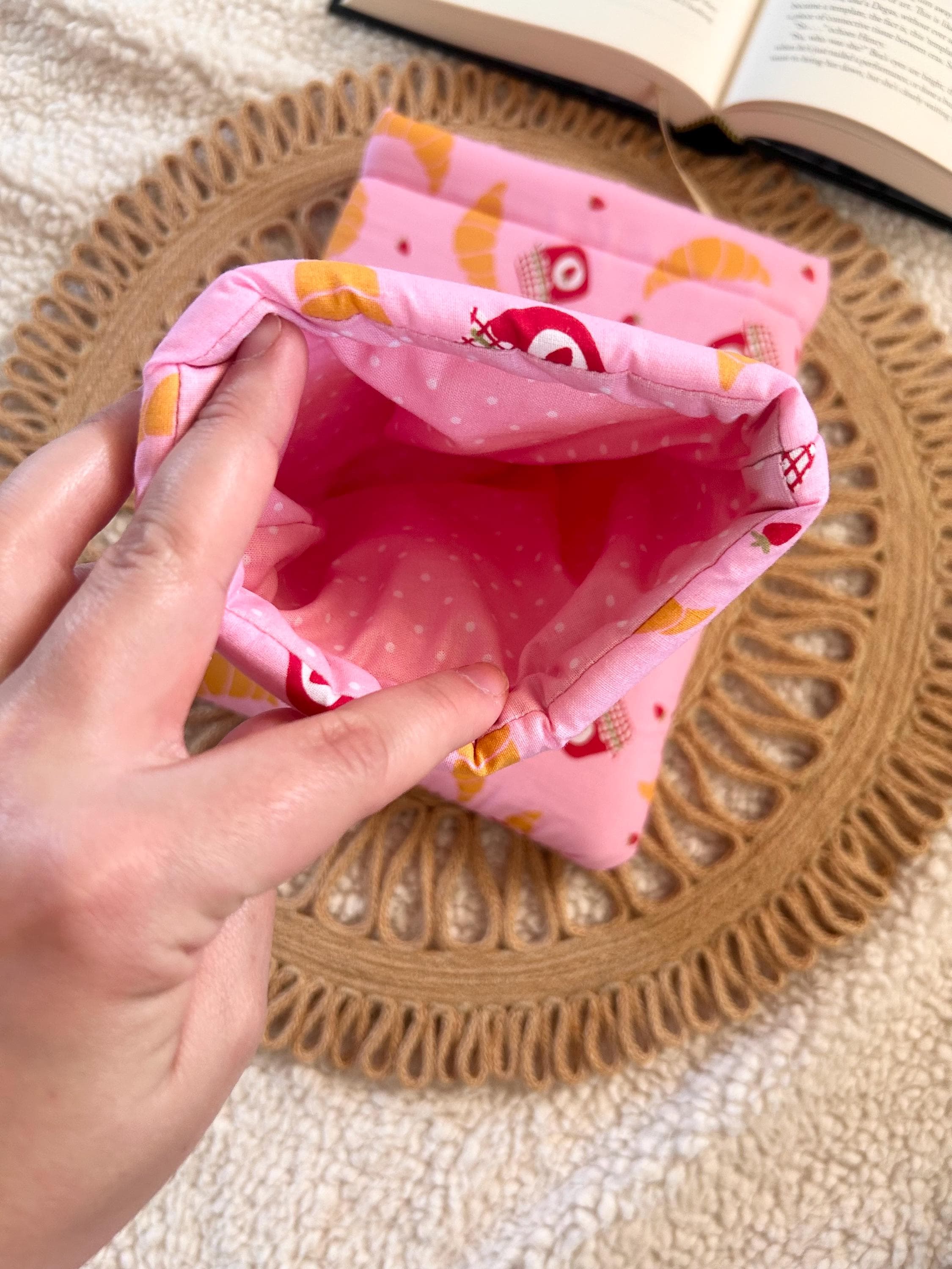 croissant and jam book & kindle  sleeve