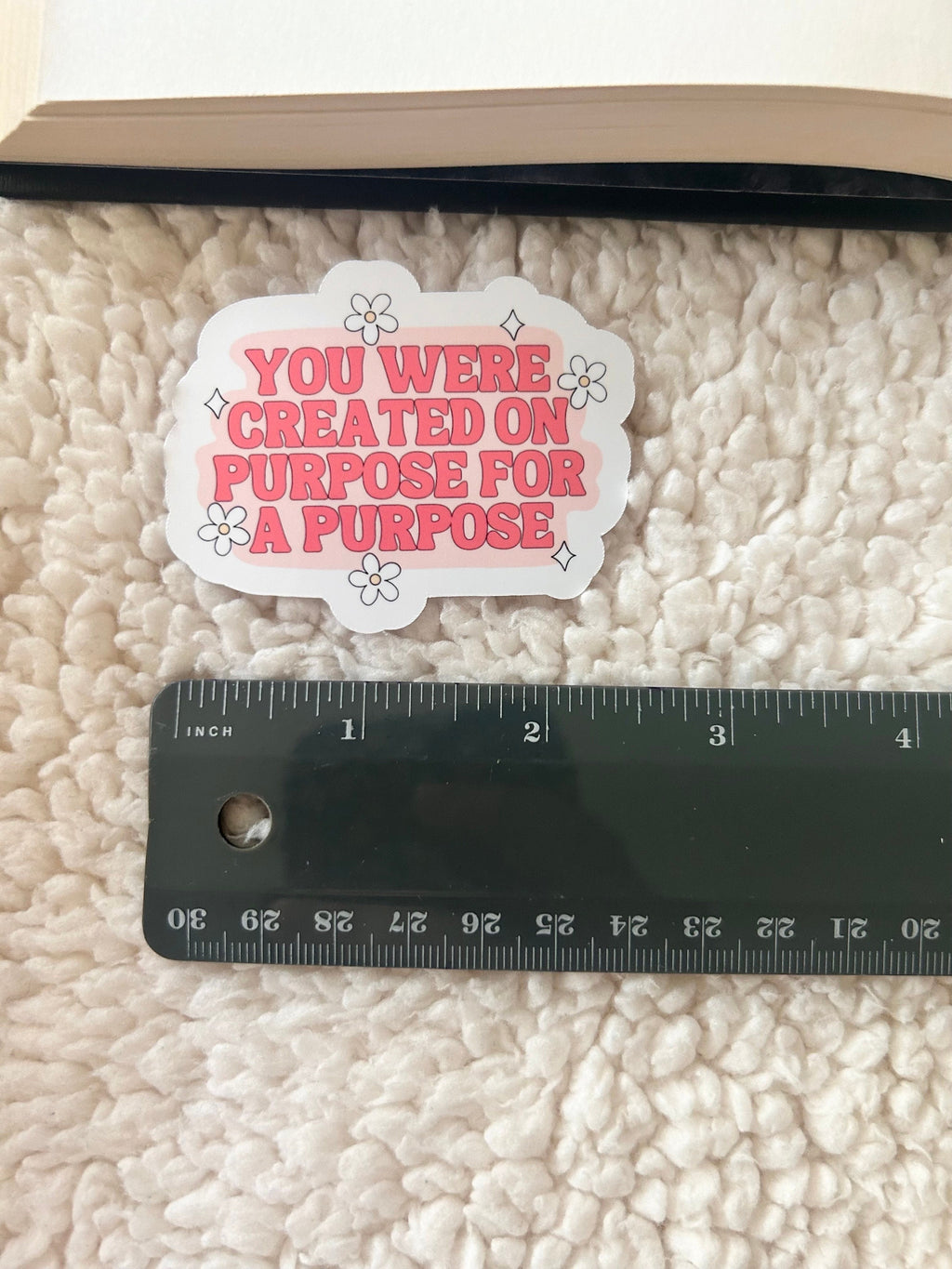 created on purpose sticker
