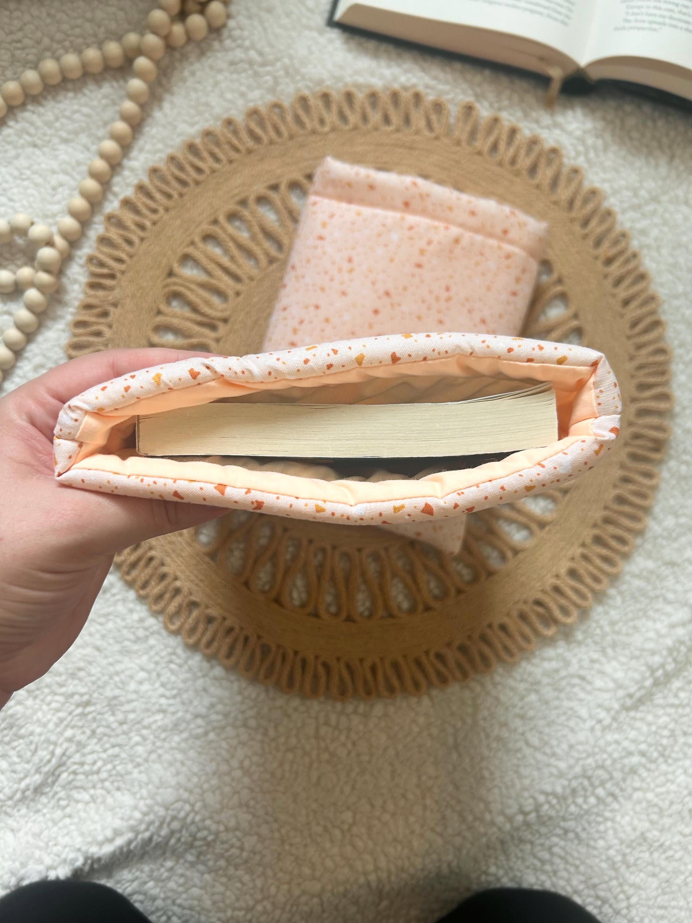 orange terrazzo book & kindle sleeve