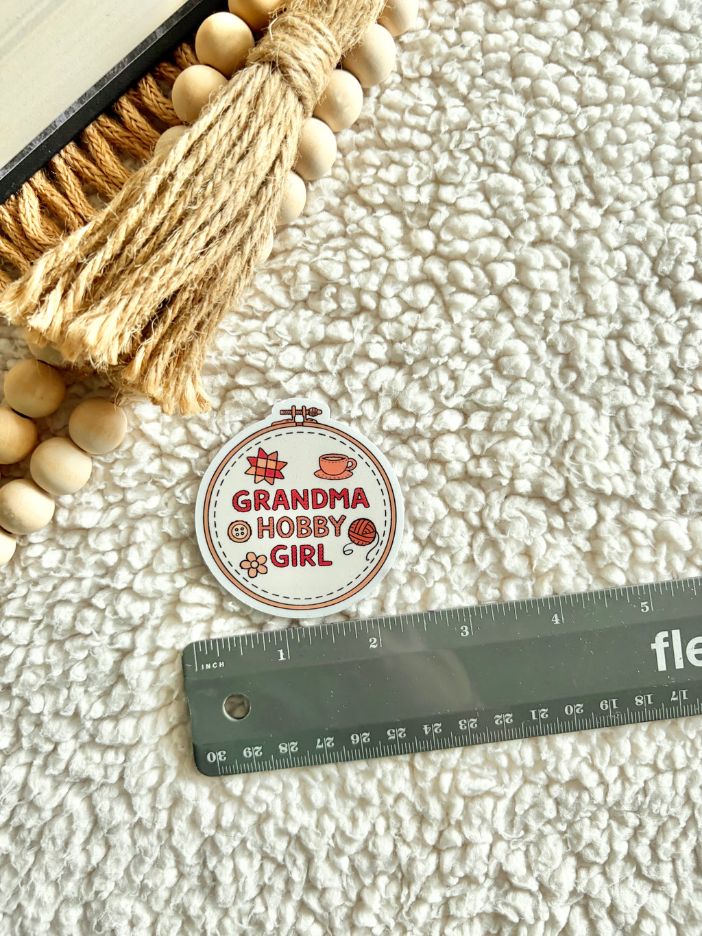 grandma hobby girl sticker