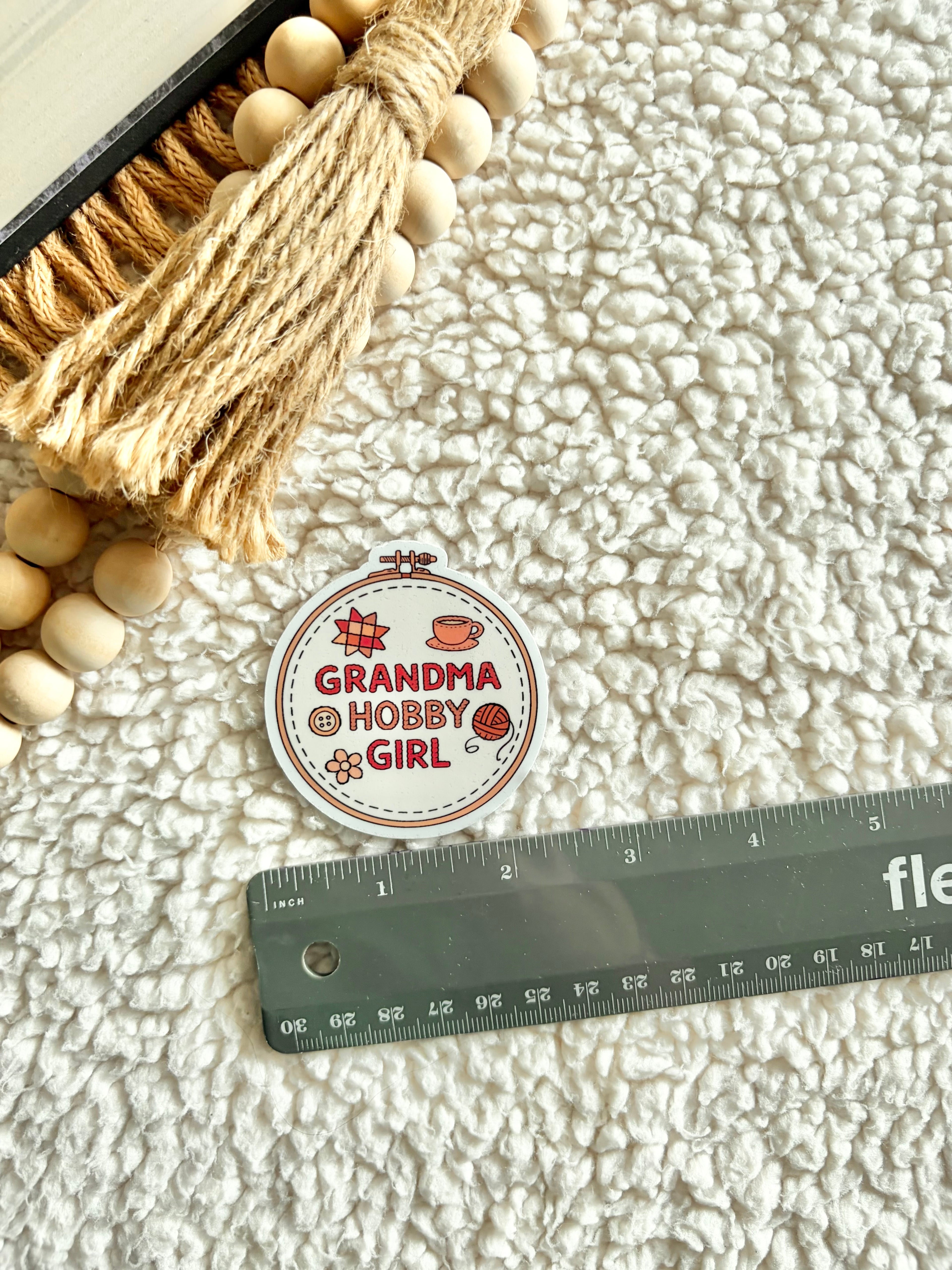 grandma hobby girl sticker