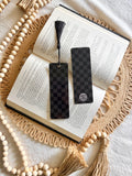 black checkered bookmark