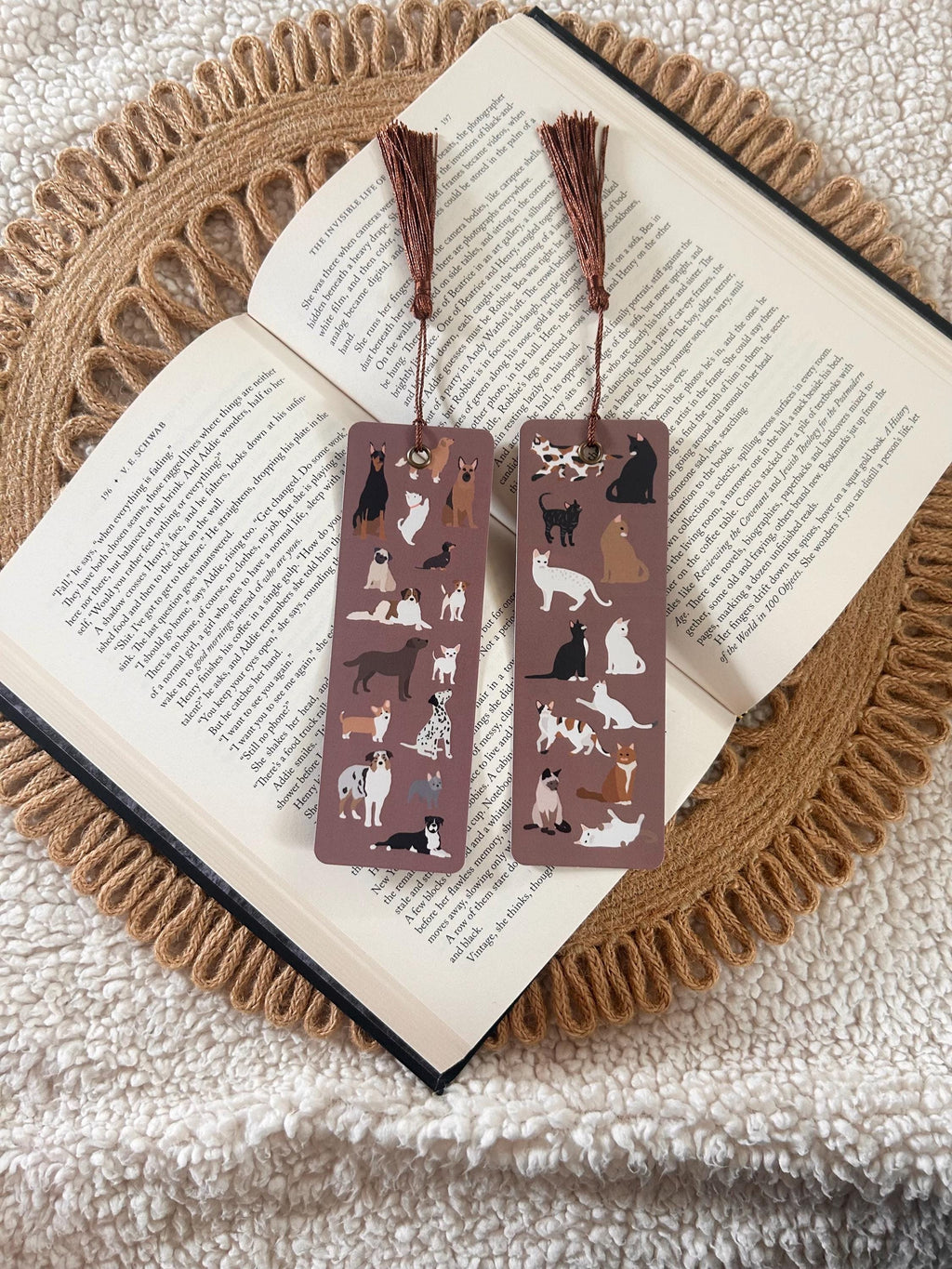 cat and dog bookmarks