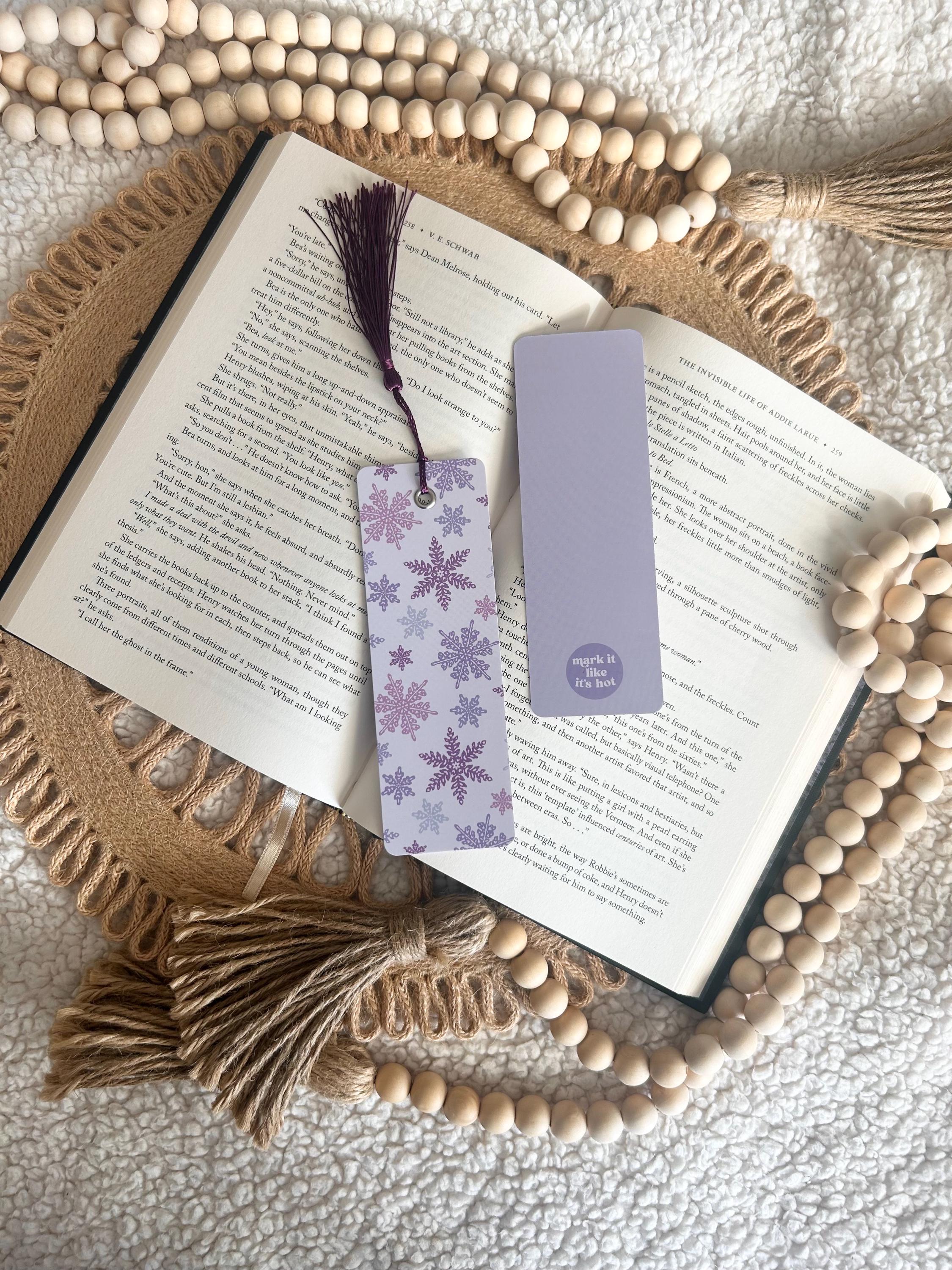 lavender snow bookmark