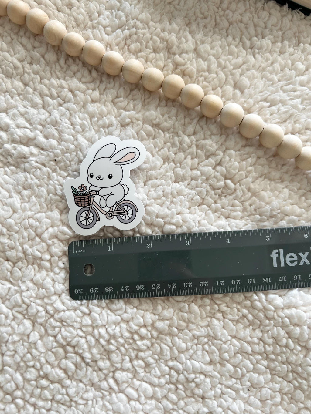 bunny bike ride sticker
