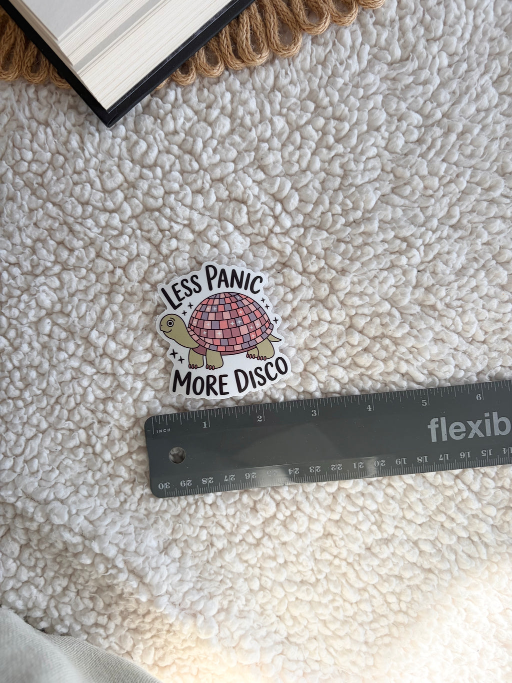 less panic more disco sticker