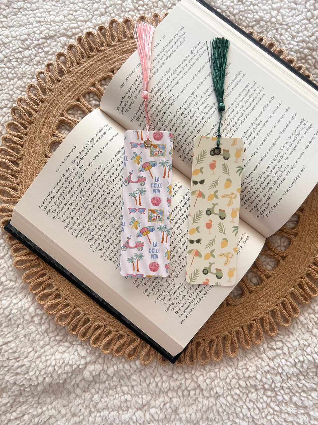 Italian summer bookmark