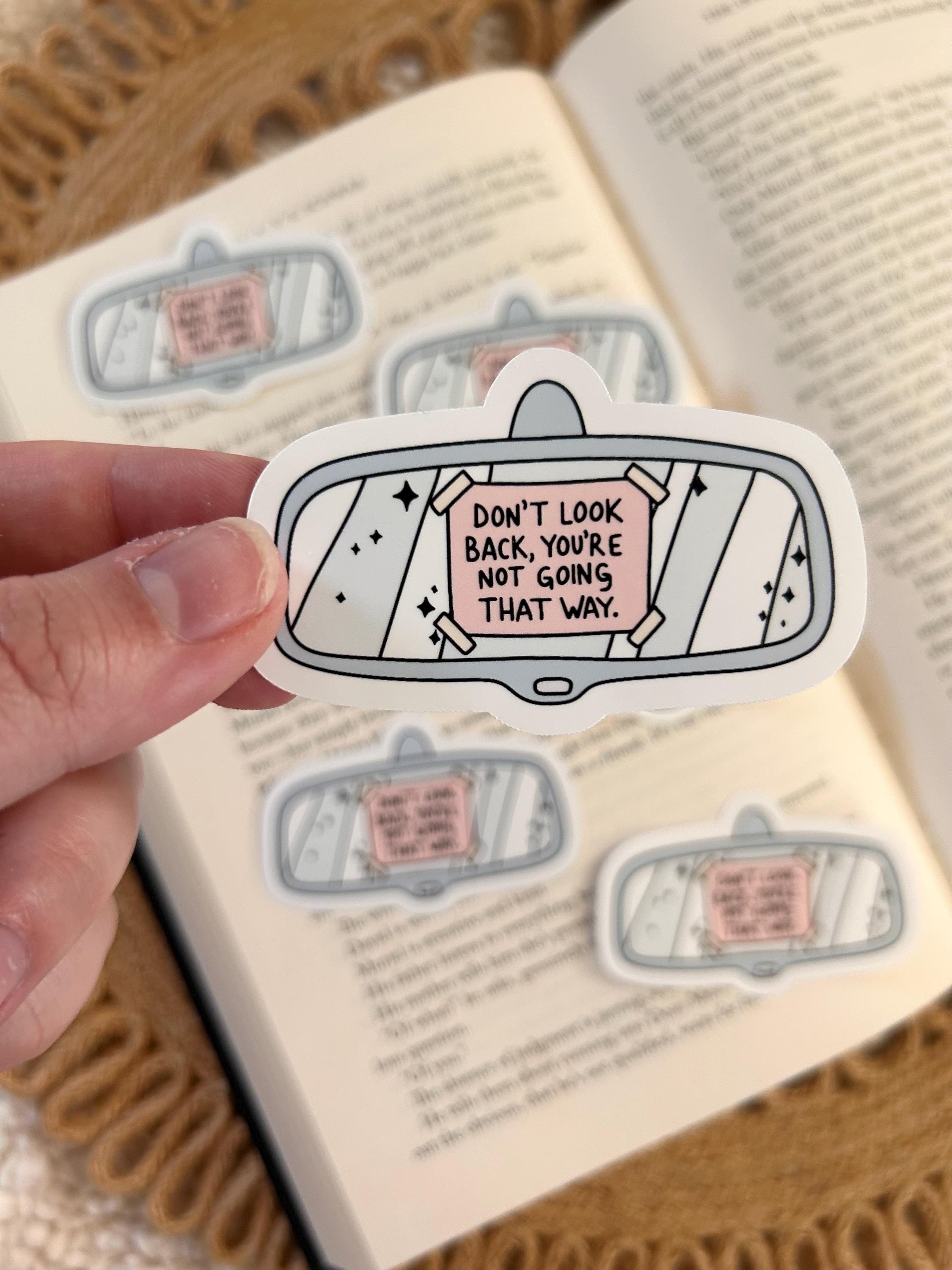 don't look back sticker