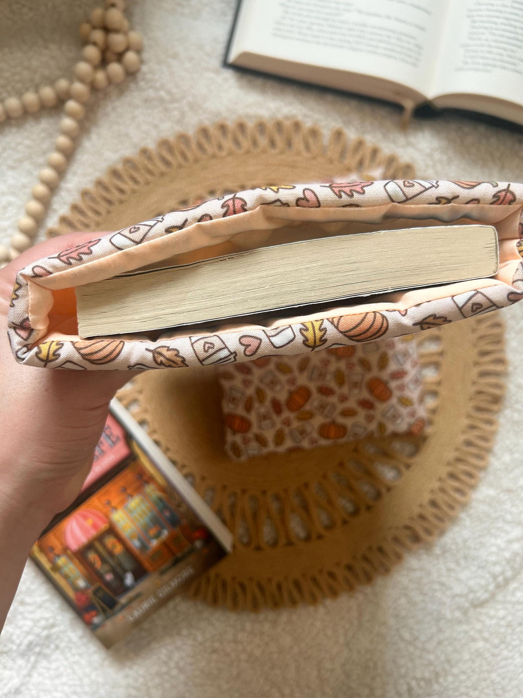 pumpkin spice book & kindle  sleeve