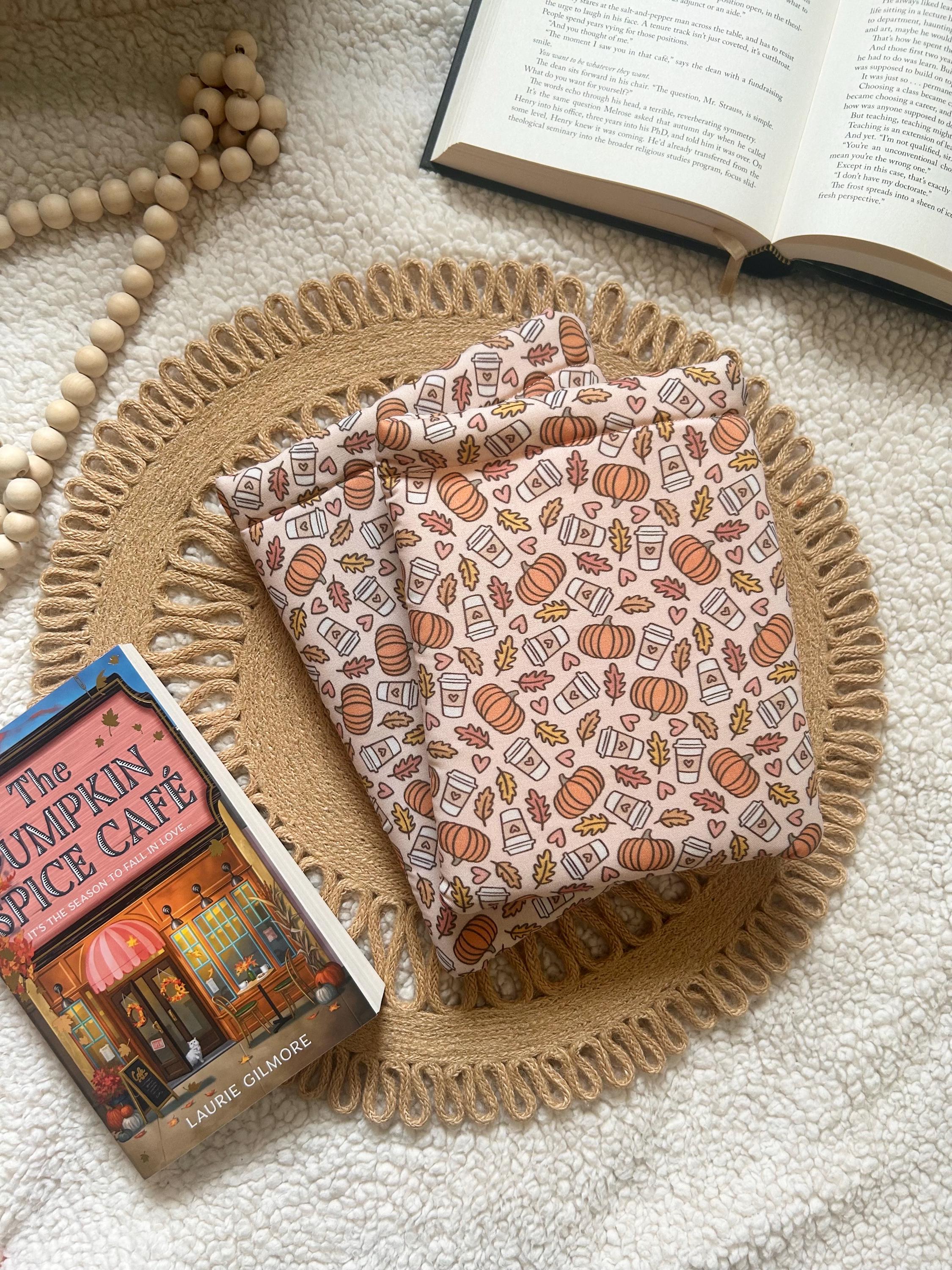 pumpkin spice book & kindle  sleeve