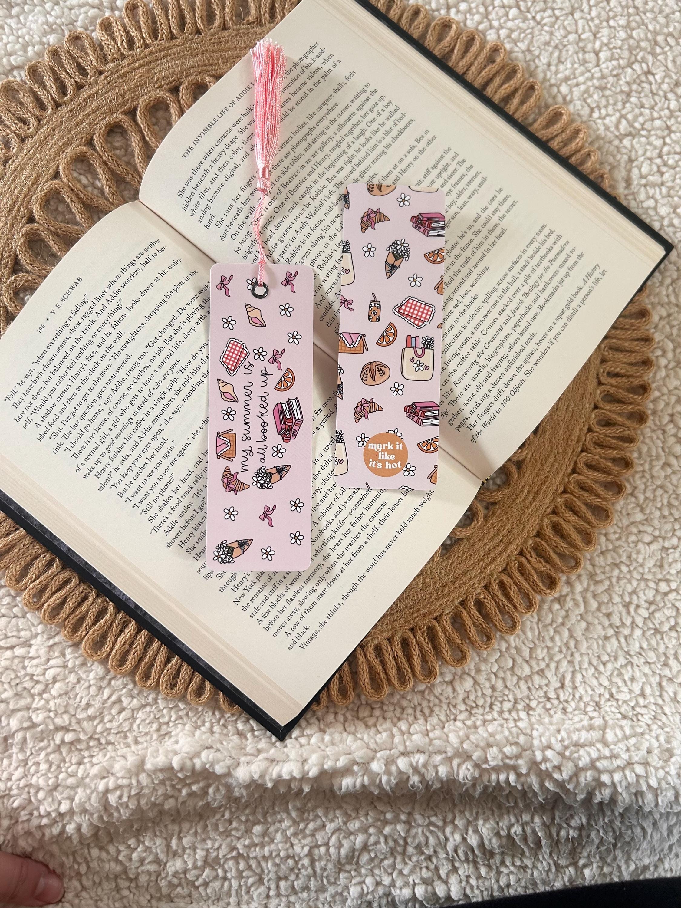 my summer is all booked up bookmark