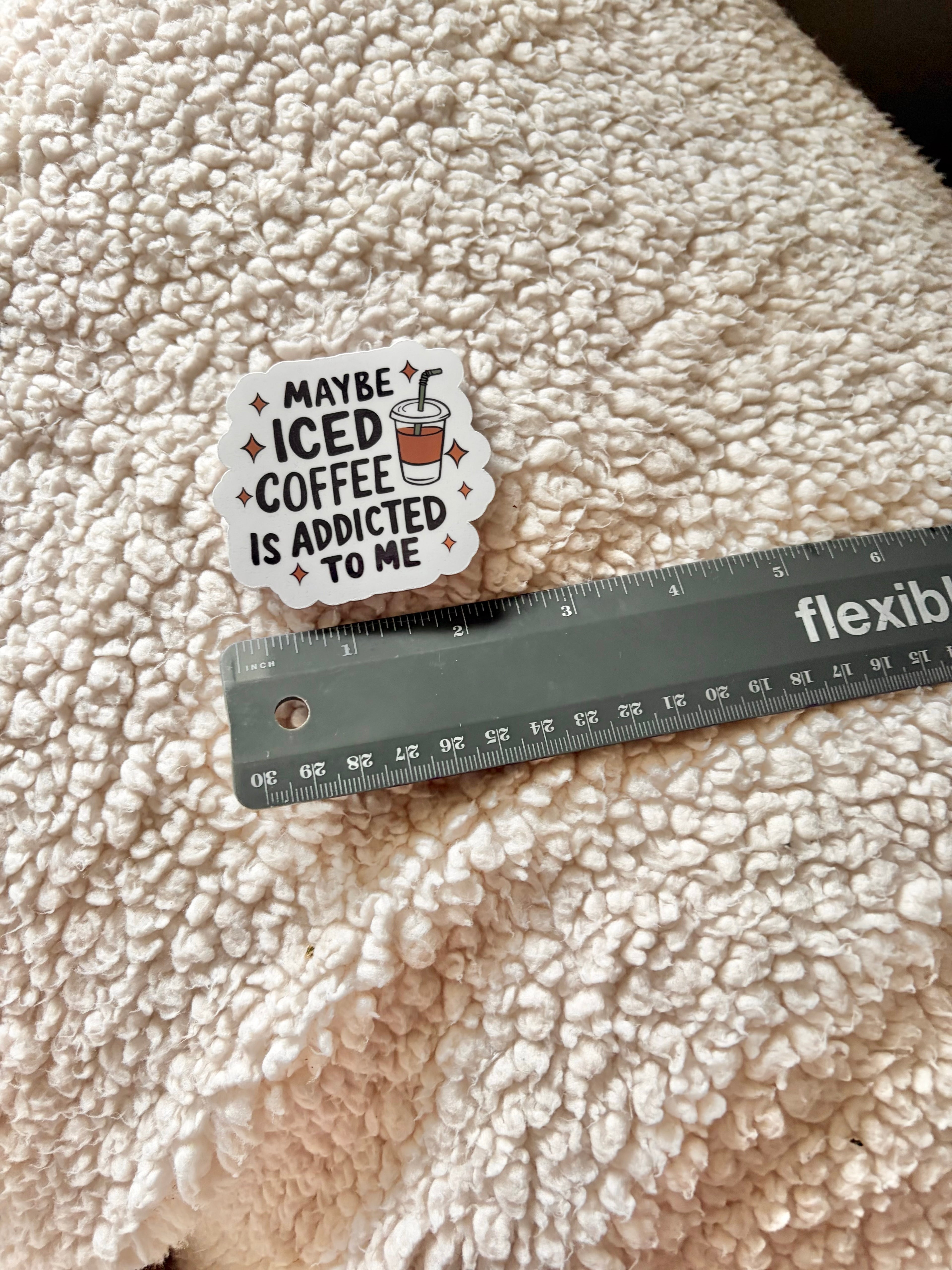 iced coffee addiction sticker