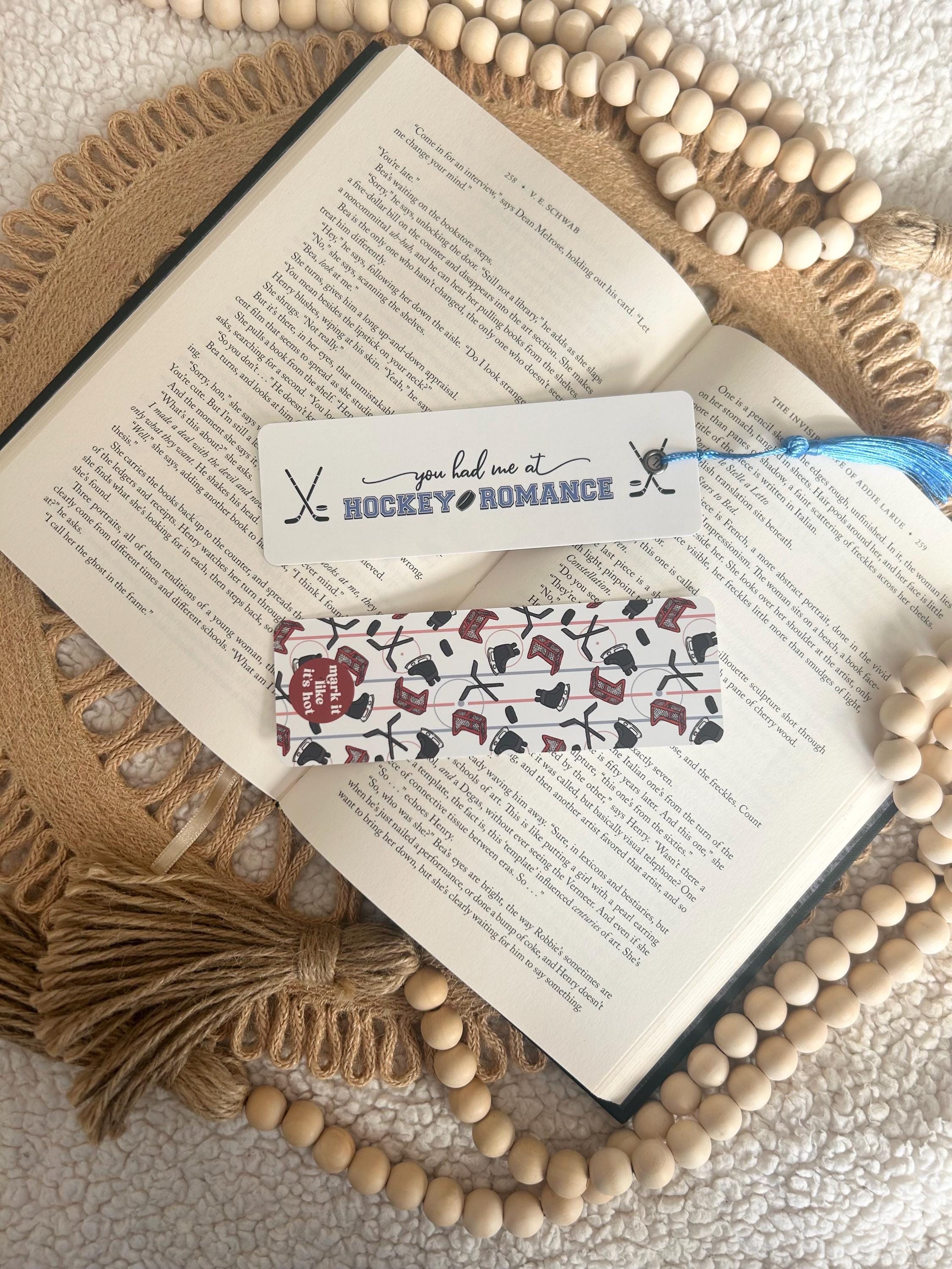 hockey romance bookmark