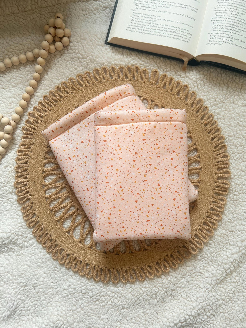 orange terrazzo book & kindle sleeve