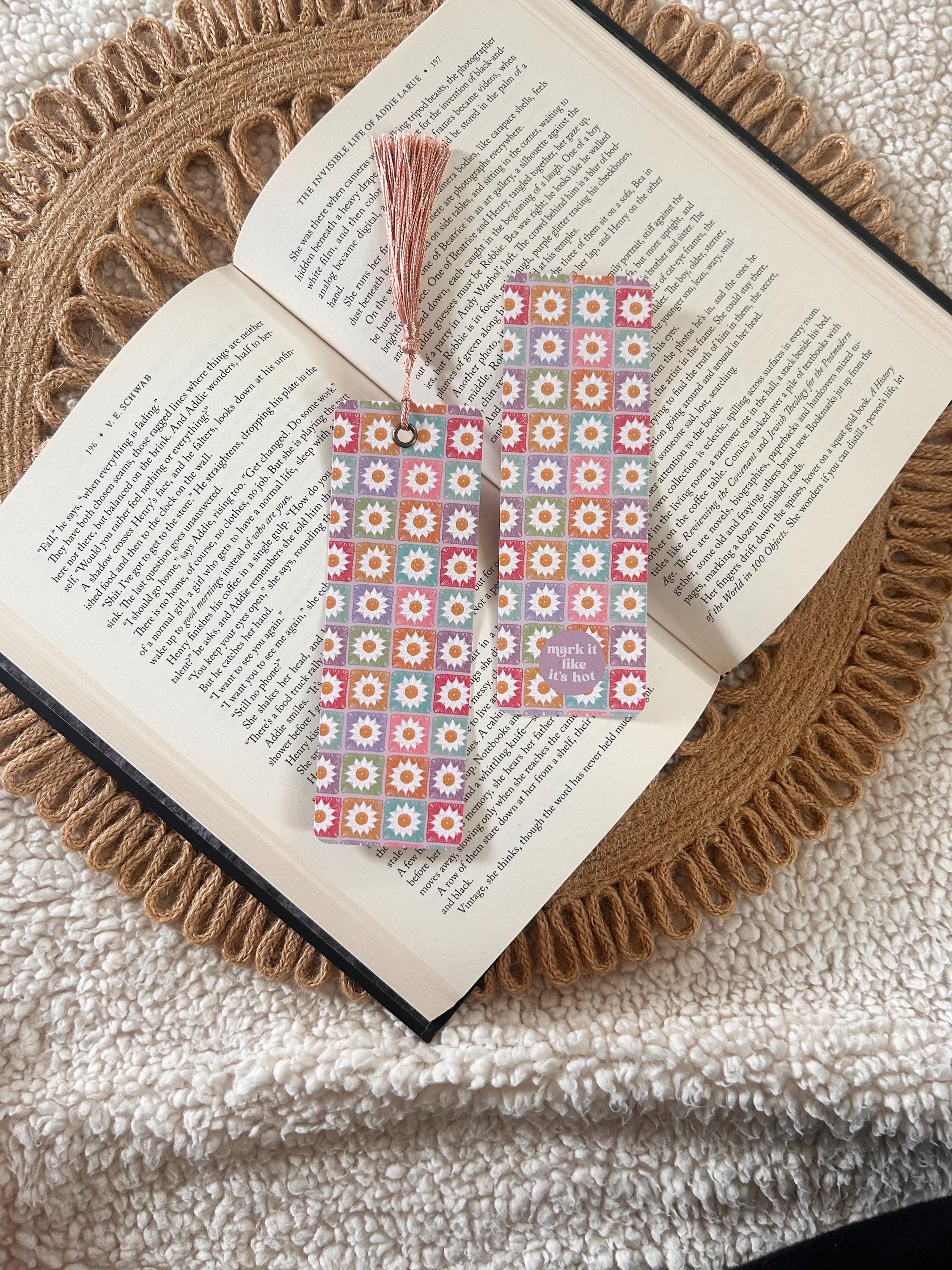 crochet squares bookmark