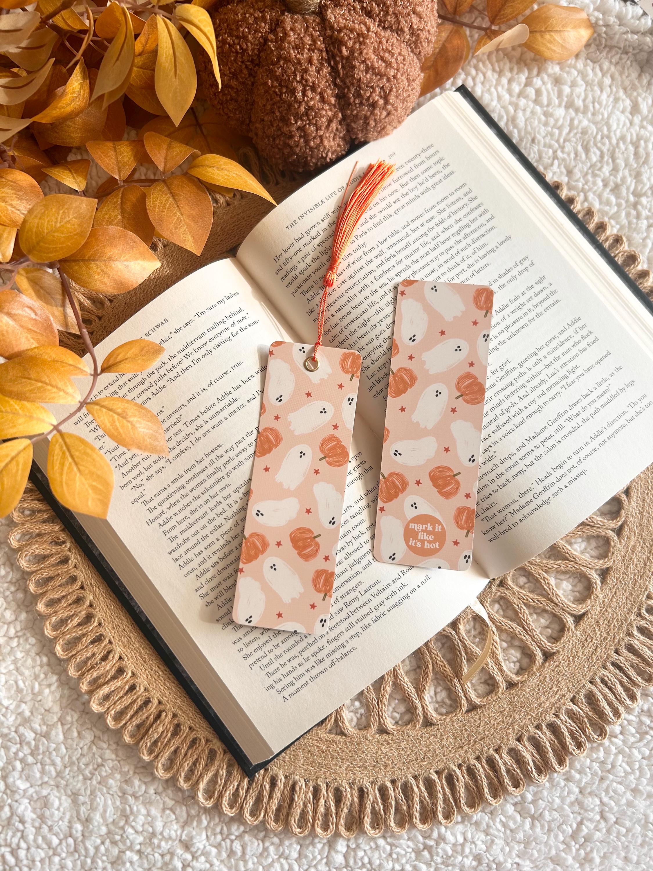 spooky pumpkins bookmark