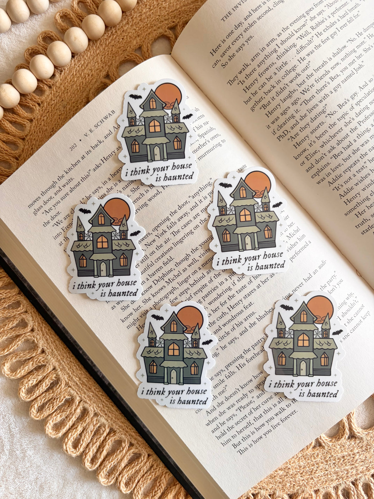 haunted house sticker