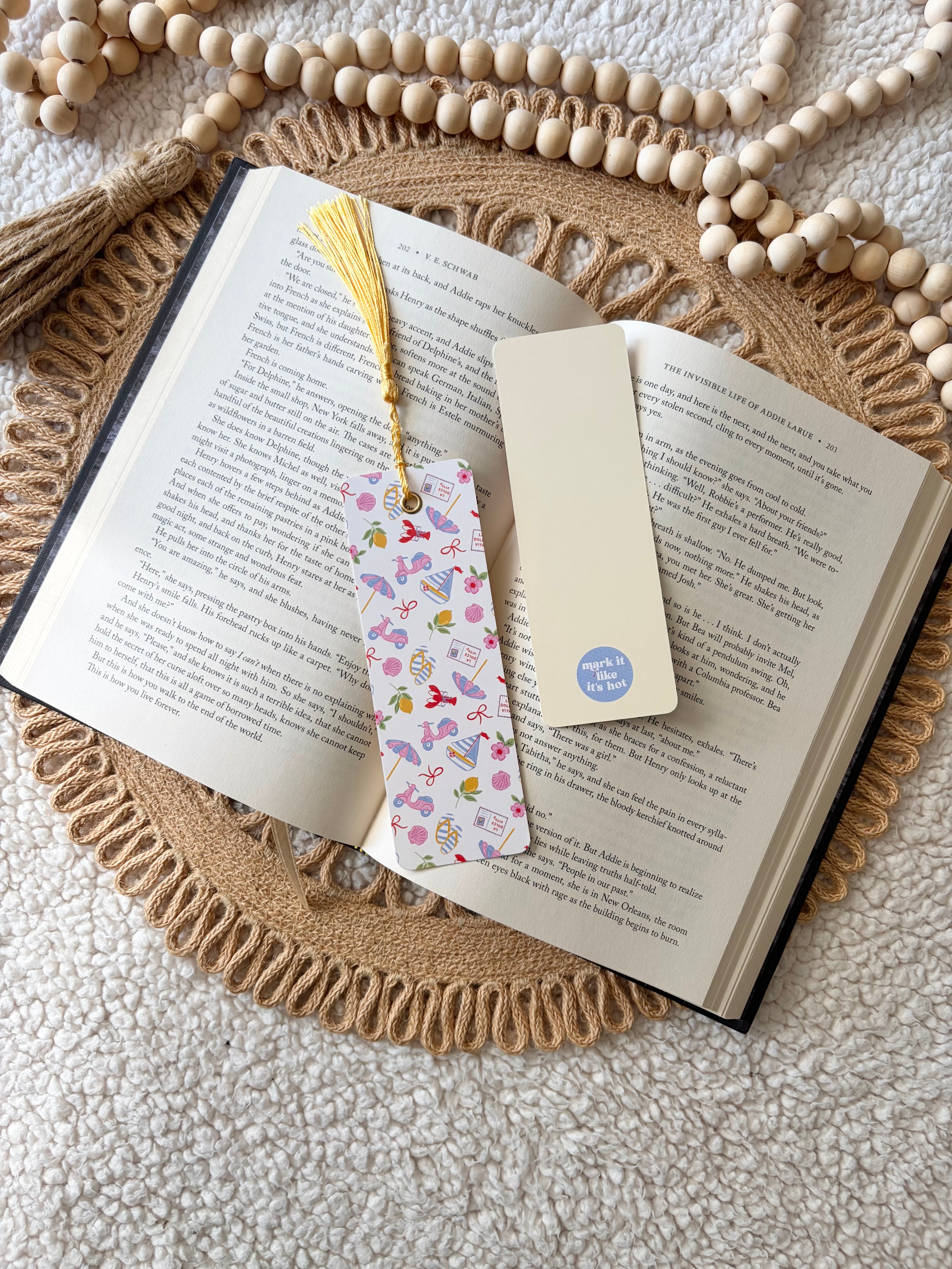Italian getaway bookmark